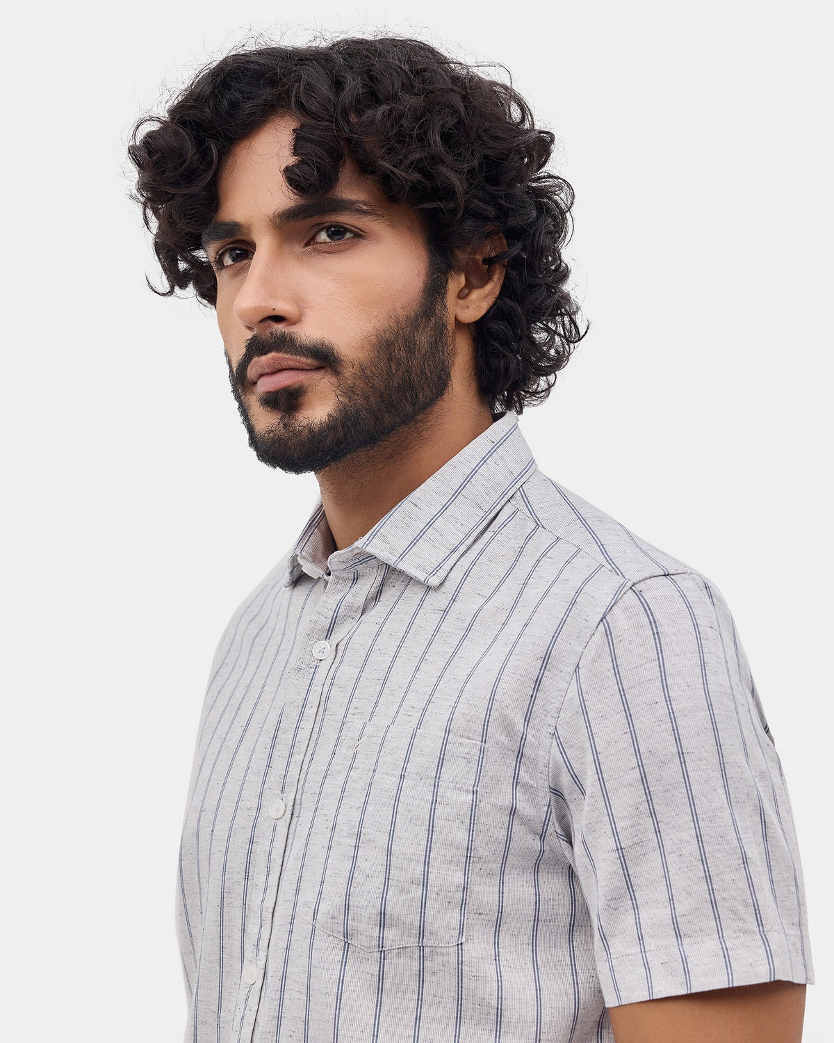 Grey Stripe Shirt - Jeson