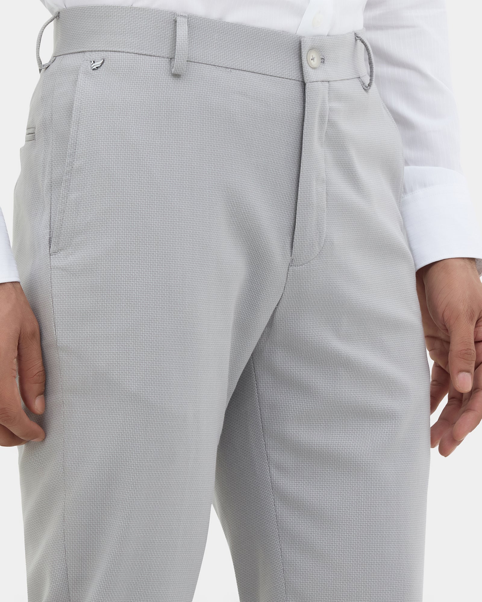 Grey Technowaist Textured Trouser - Skagen