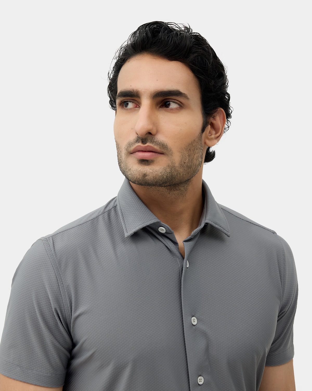 Grey Textured Shirt - Squale