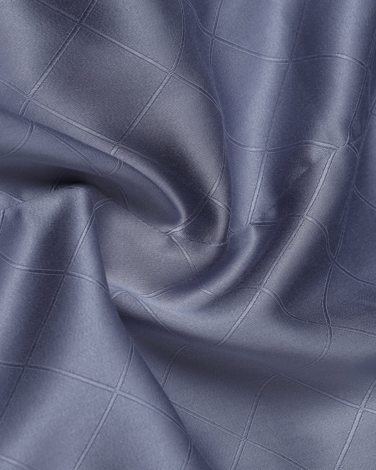 Greyish Blue Jacquard Shirt - Mario