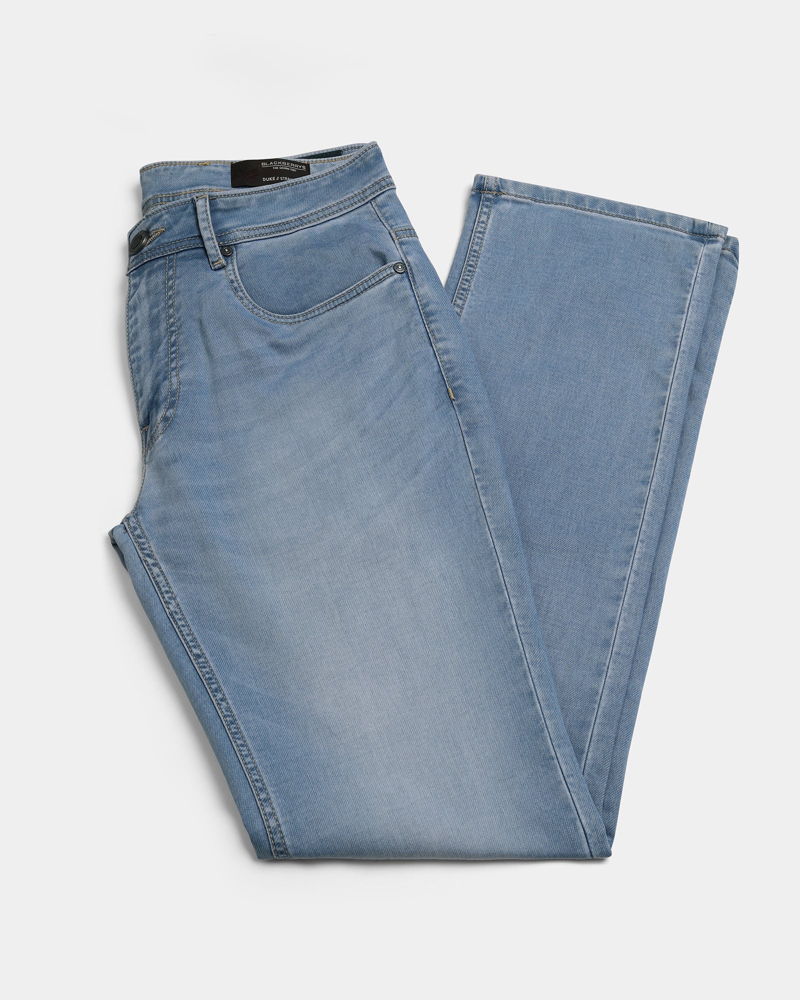 Indigo Ultrasoft Straight Comfort Jeans - Zayne