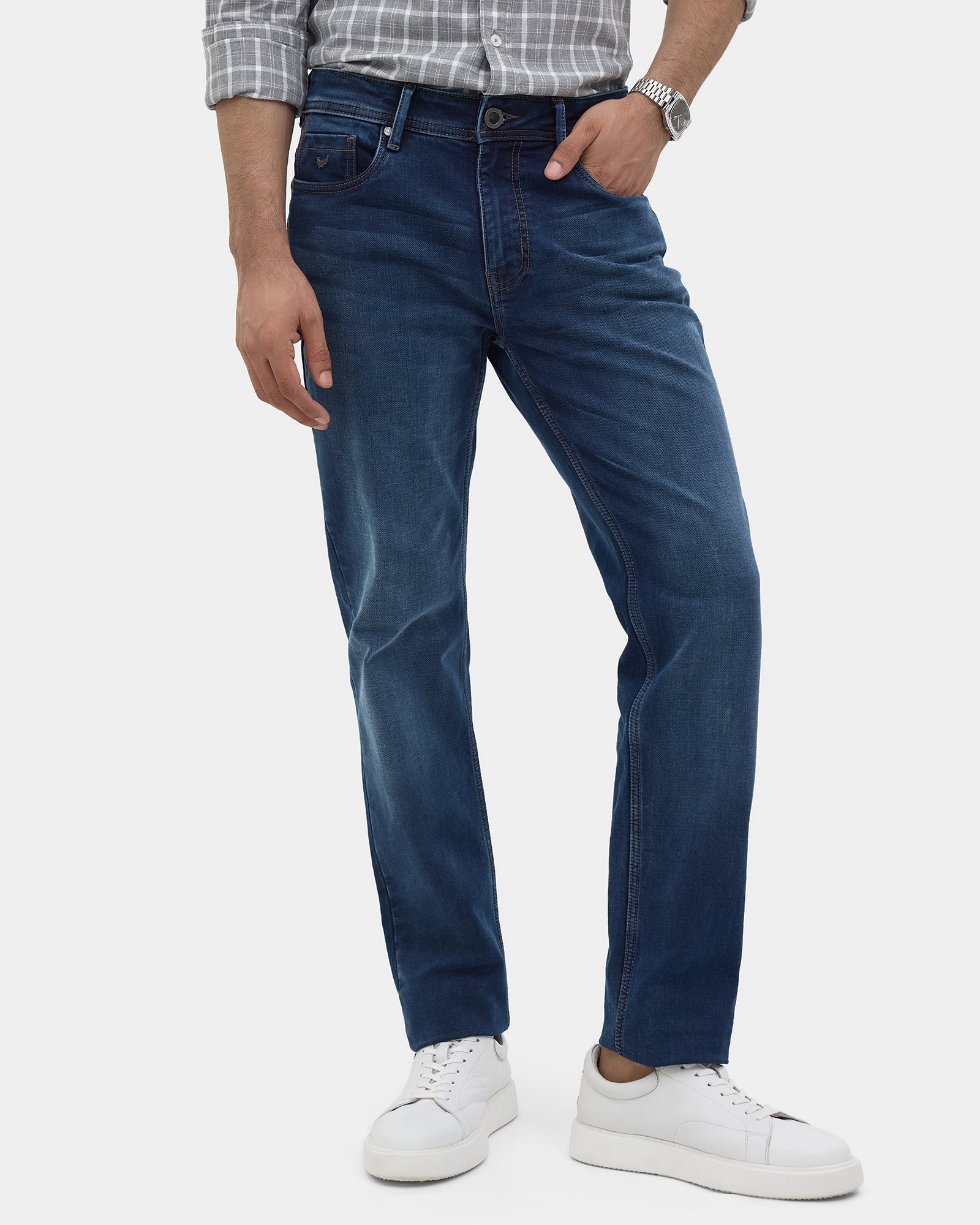 Indigo Ultrasoft Slim Fit Jeans - Greg
