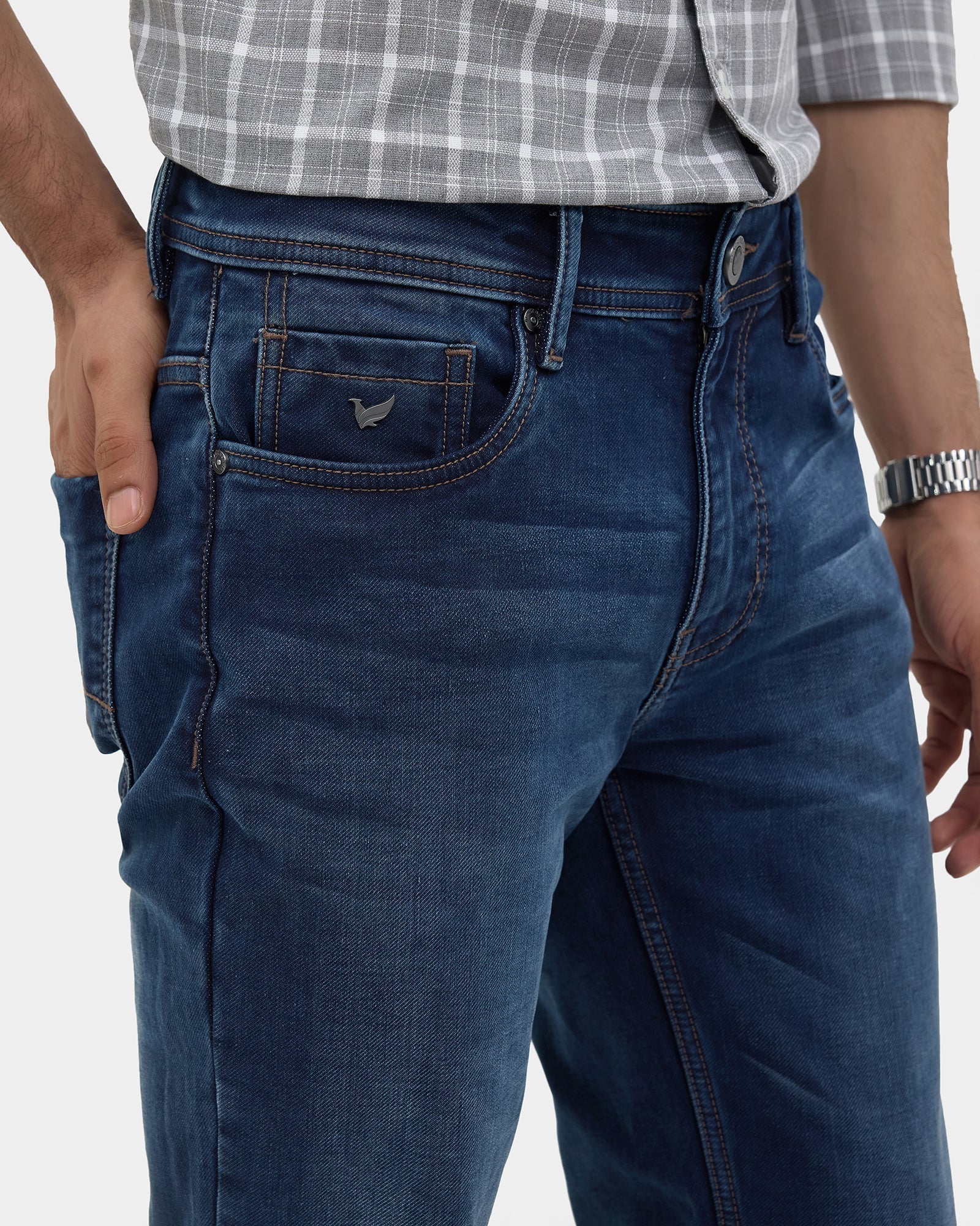 Indigo Ultrasoft Slim Fit Jeans - Greg