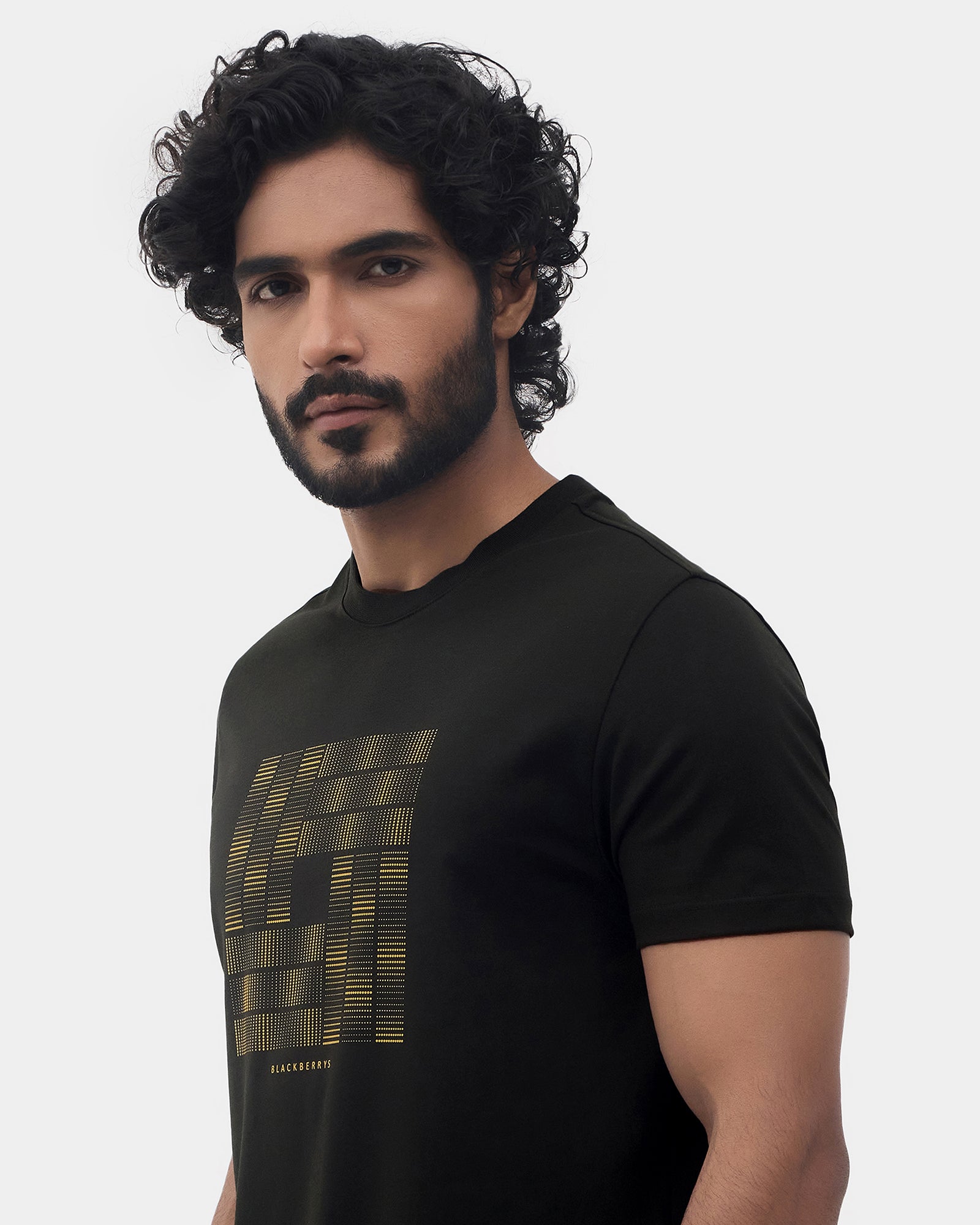 Kelp Crew Neck Printed T-Shirt - Donbei