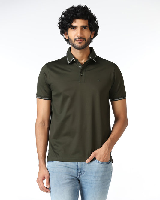Kelp Solid Polo - Mond