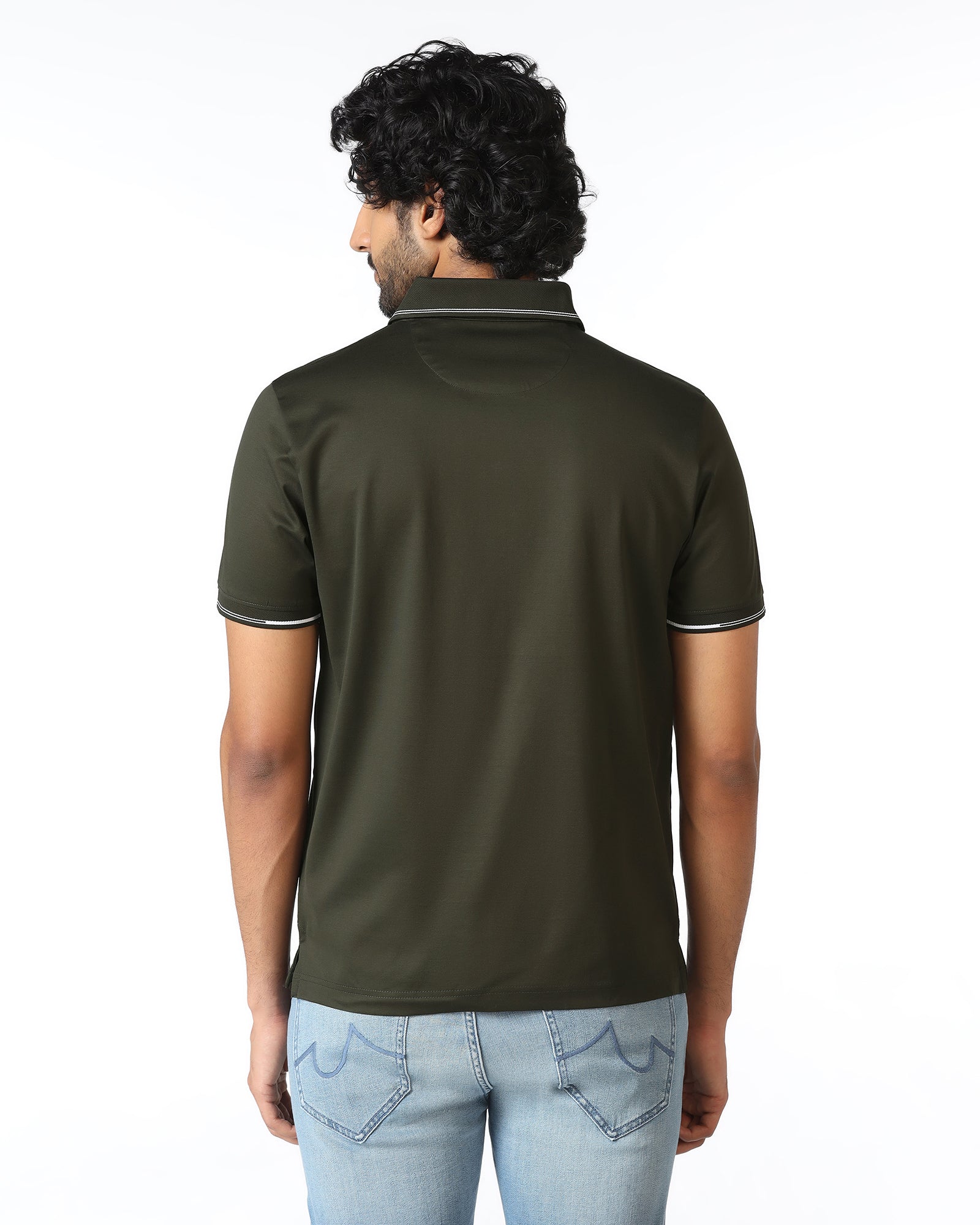 Kelp Solid Polo - Mond