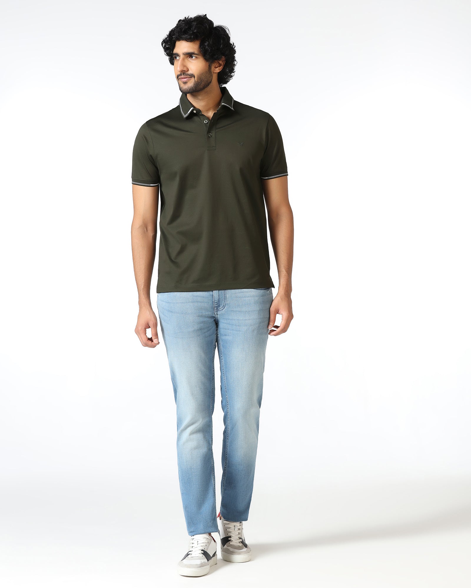 Kelp Solid Polo - Mond