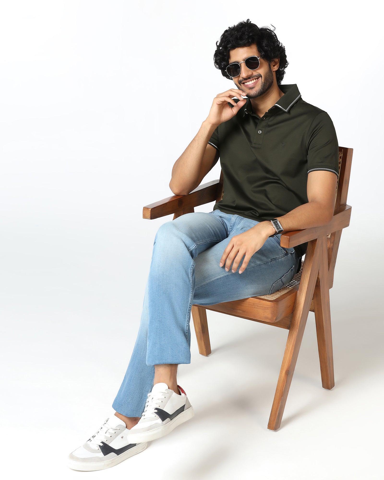 Kelp Solid Polo - Mond