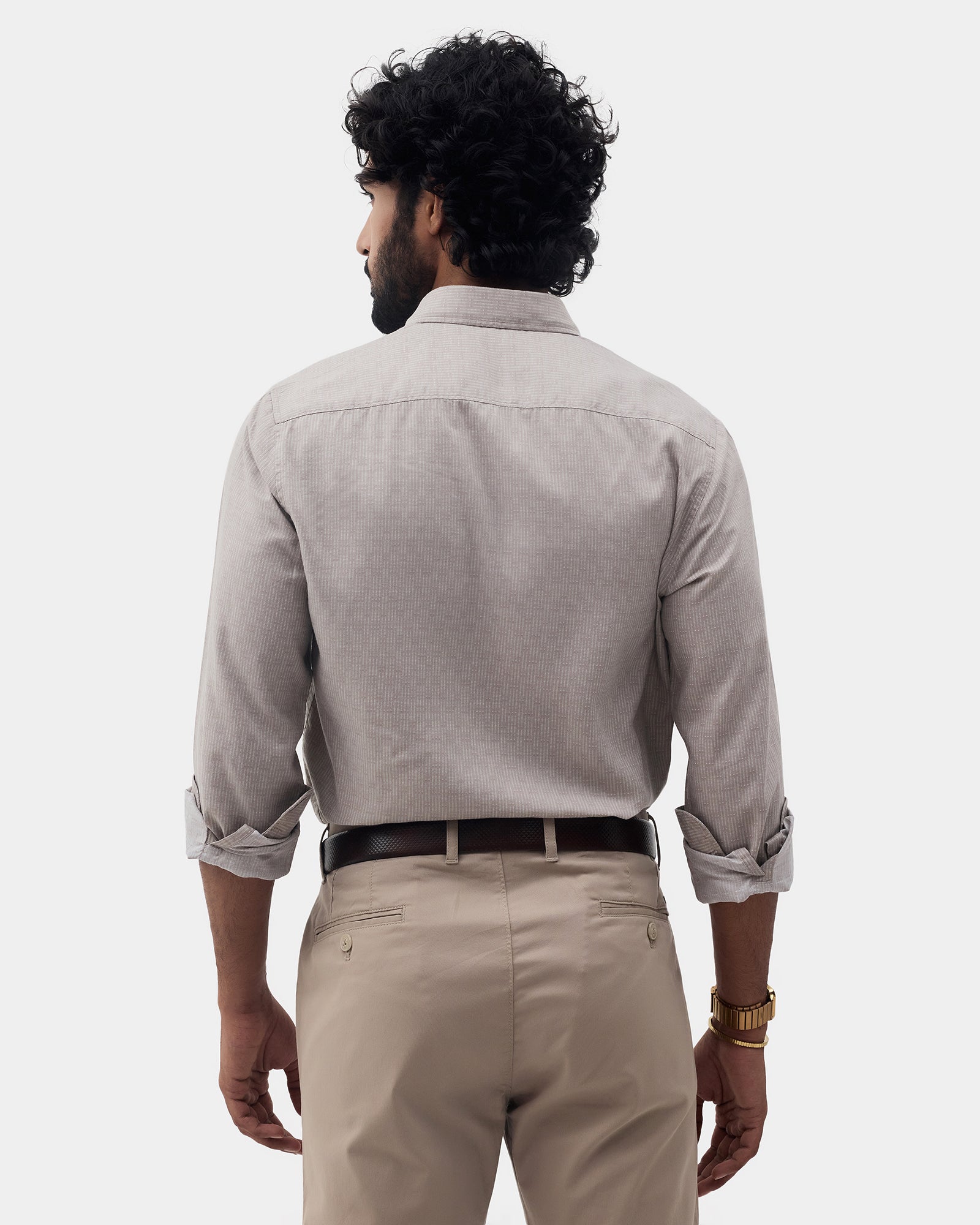 Khaki Printed Shirt - Benico