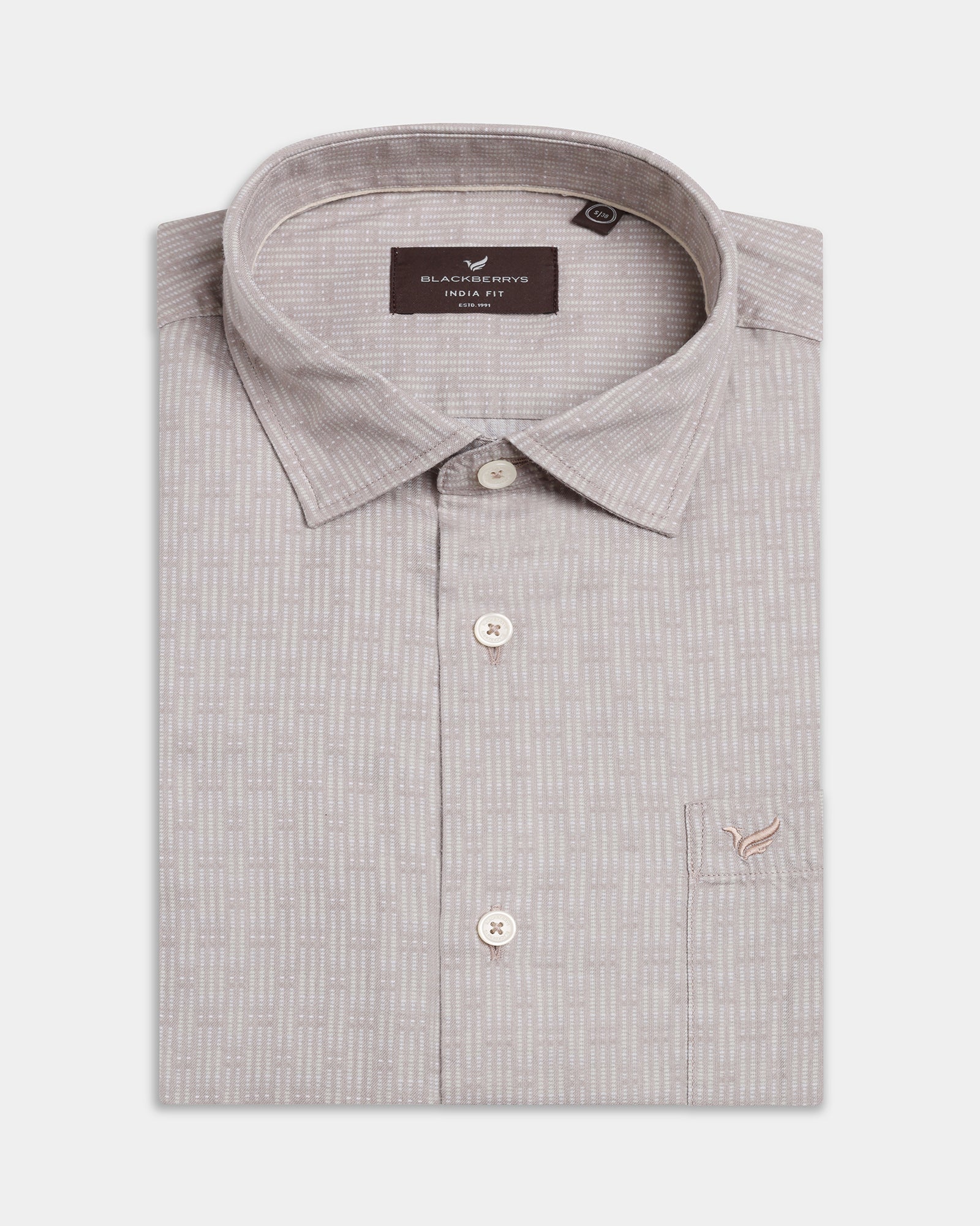 Khaki Printed Shirt - Benico