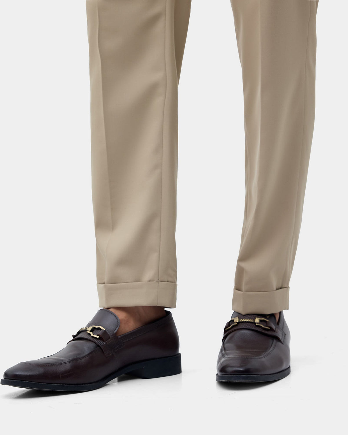 Khaki Solid Trouser - Tudor