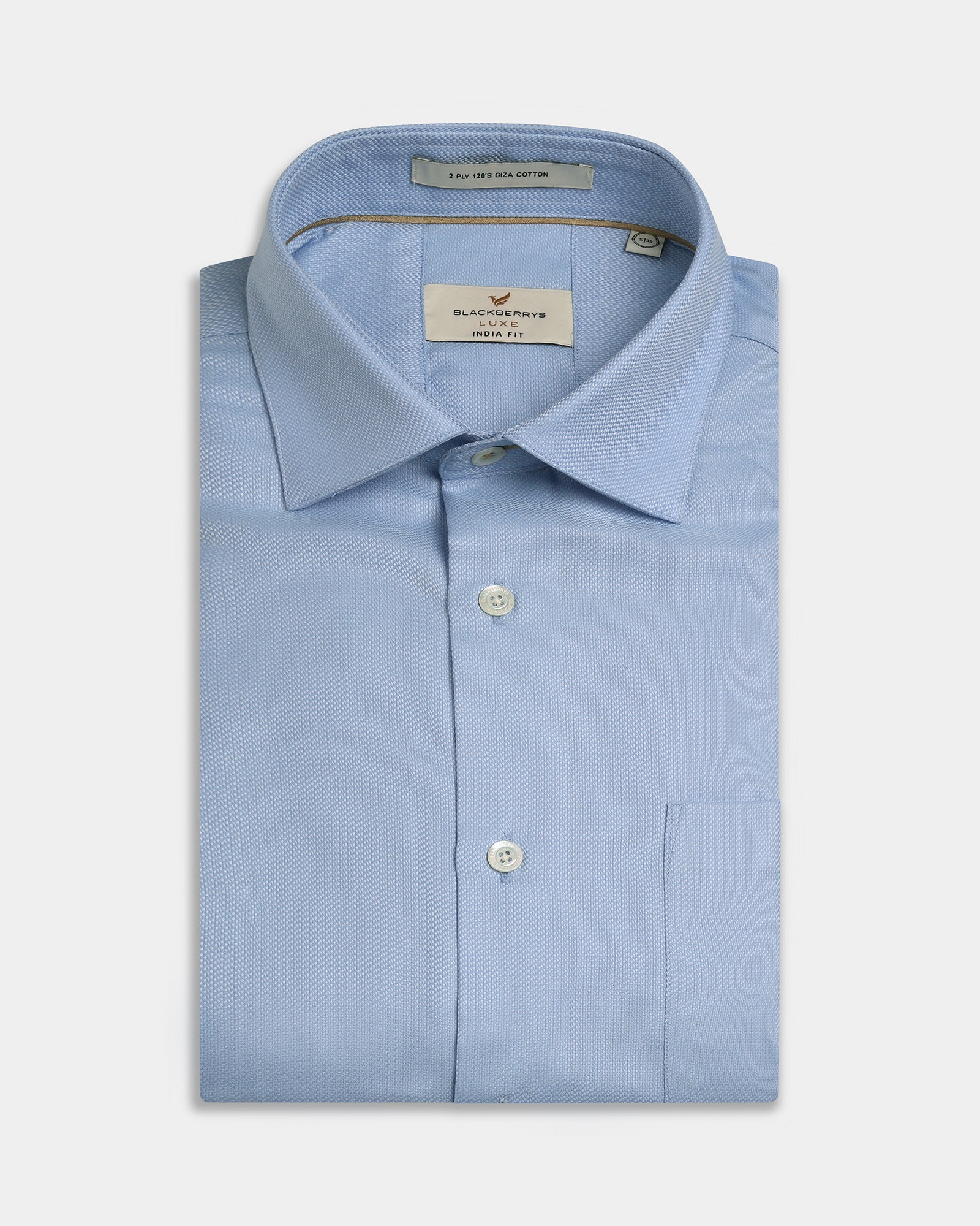 Light Blue Textured Shirt - Chiba