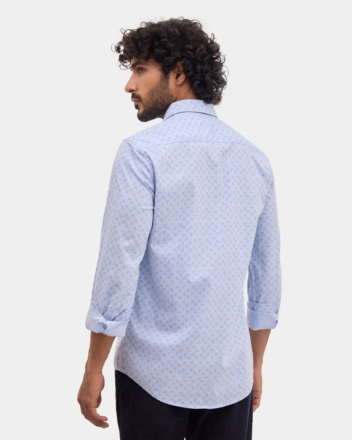 Light Blue Printed Shirt - Joren