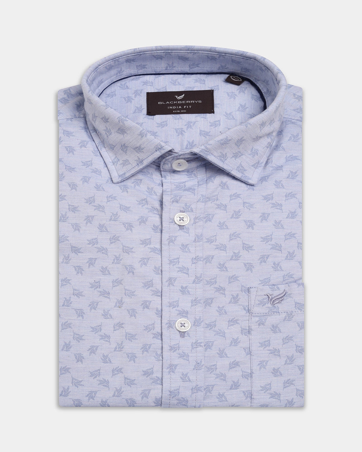 Light Blue Printed Shirt - Joren