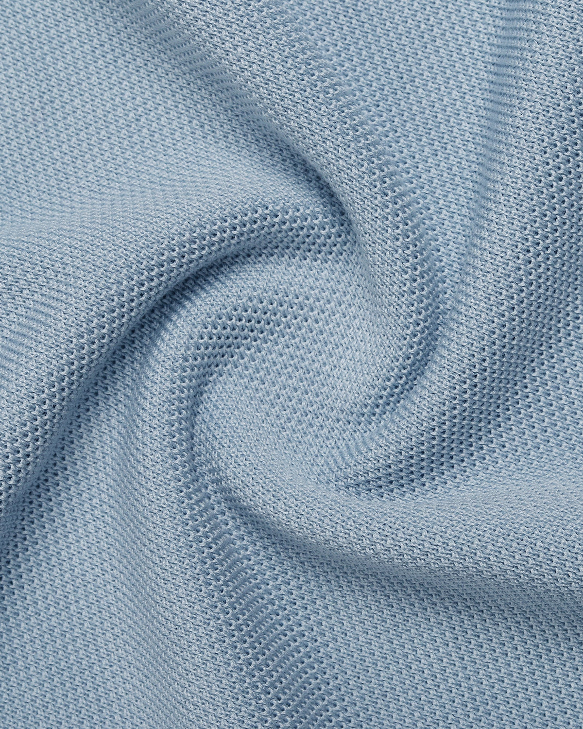 Light Blue Solid Polo - Zoler