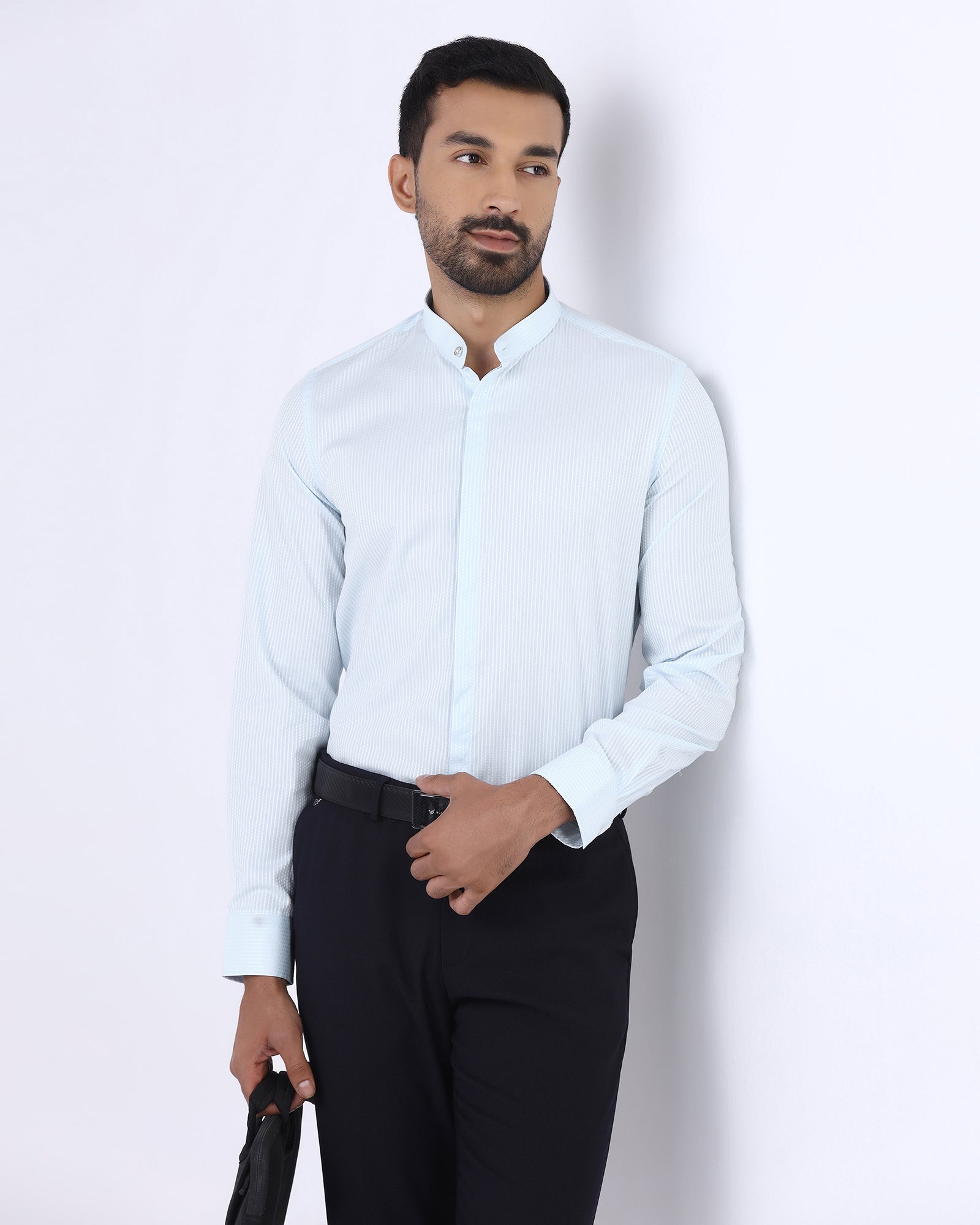 Light Blue Stripe Shirt - Floss