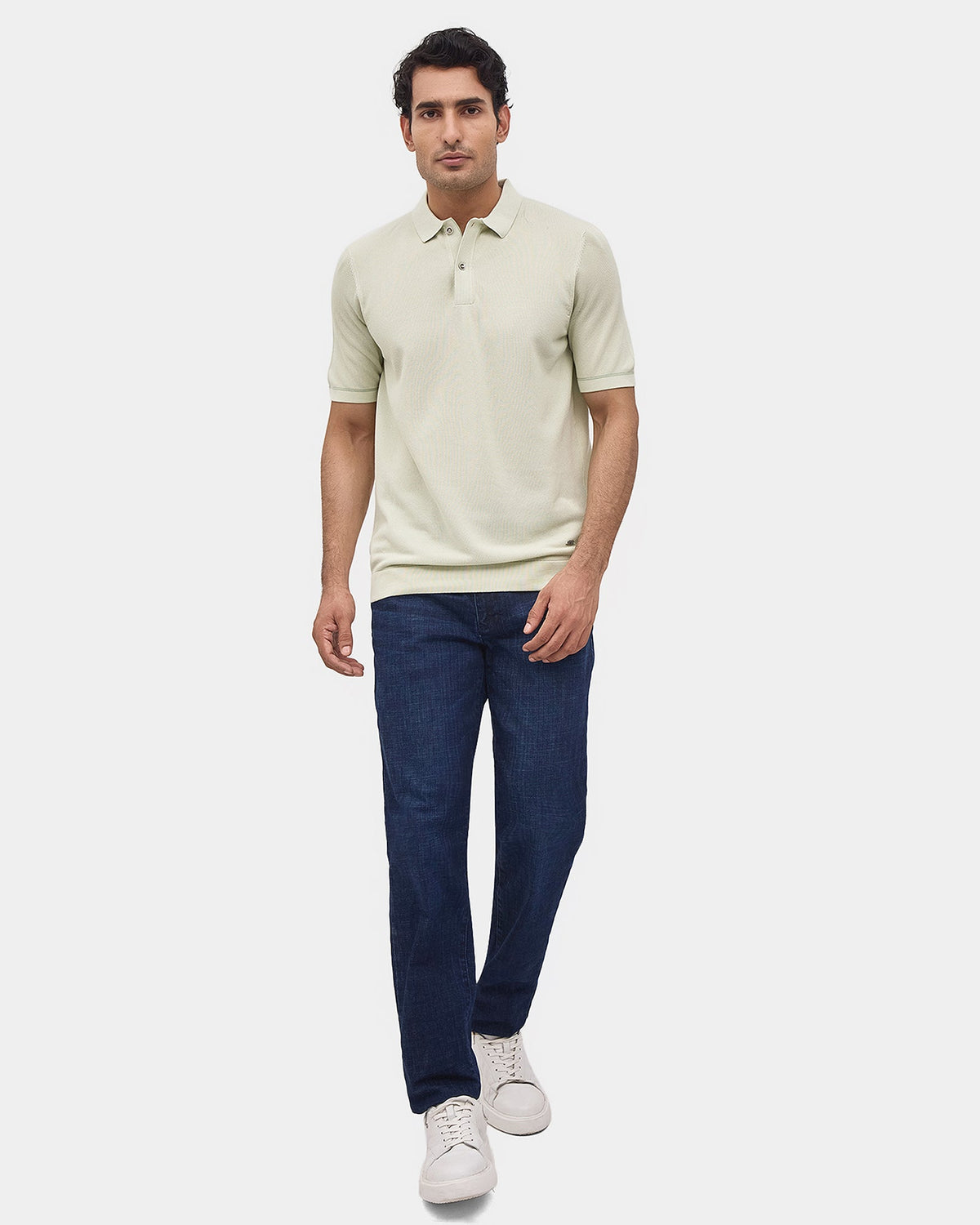 Light Green Solid Polo - Zoler