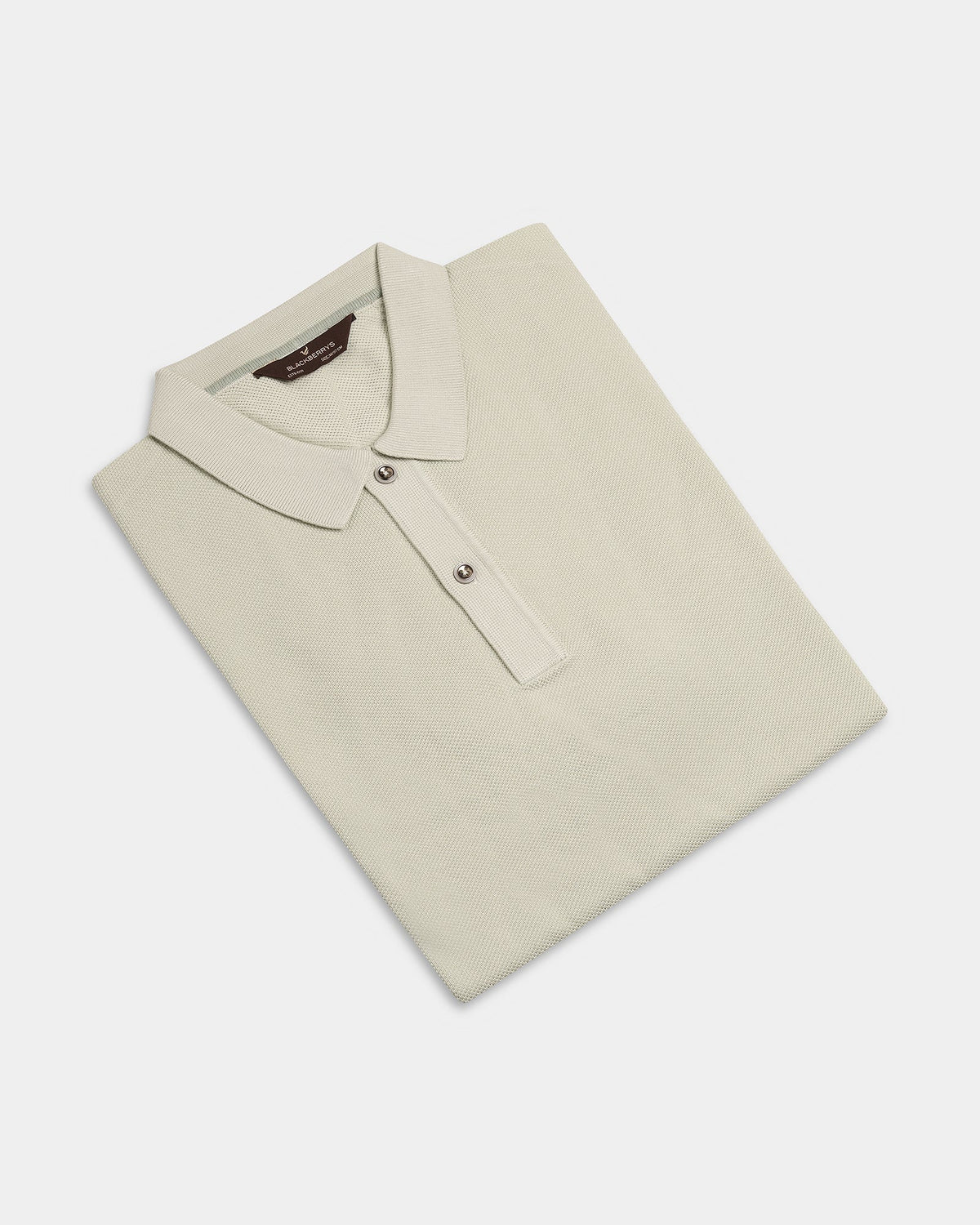 Light Green Solid Polo - Zoler