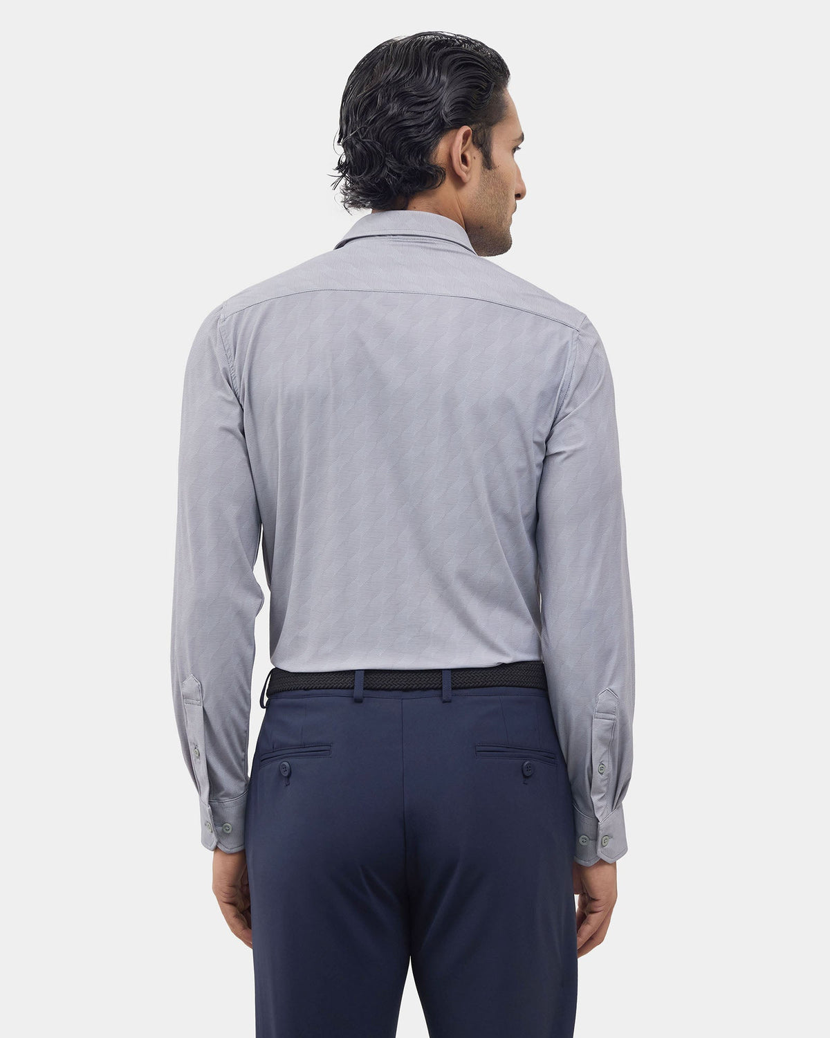 Light Grey Techpro Print Shirt - Boltt