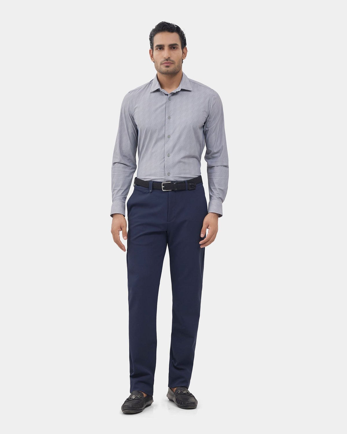 Light Grey Techpro Print Shirt - Boltt