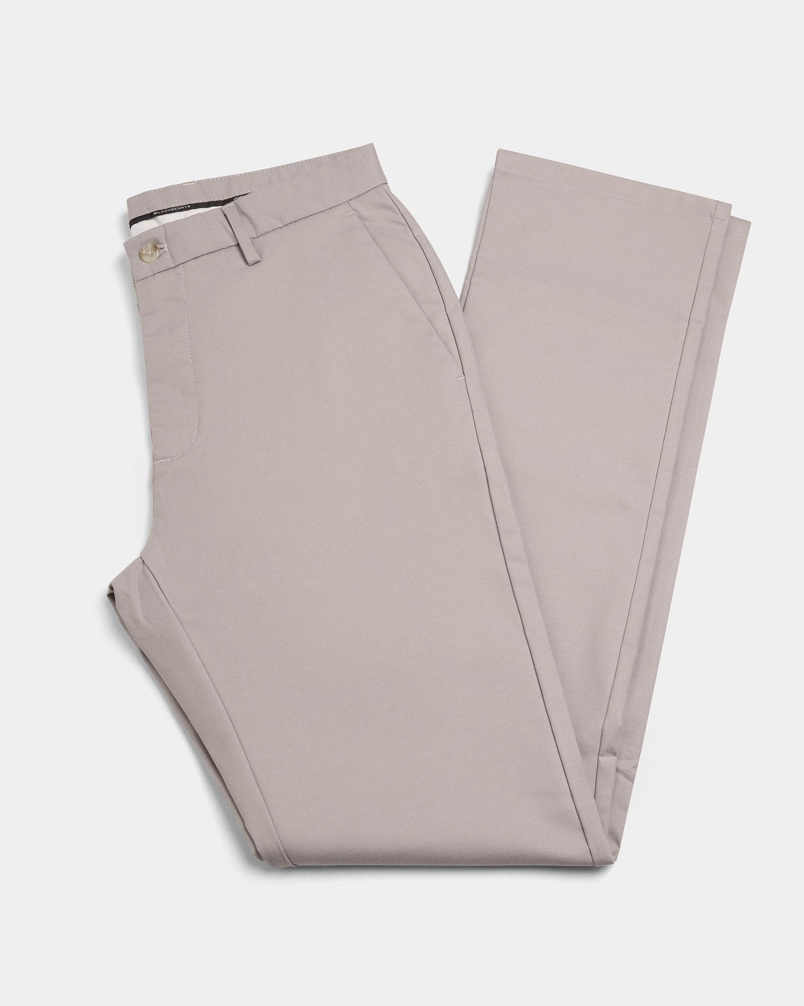 Light Grey Unwrinkle Textured Khakis - Dolomite