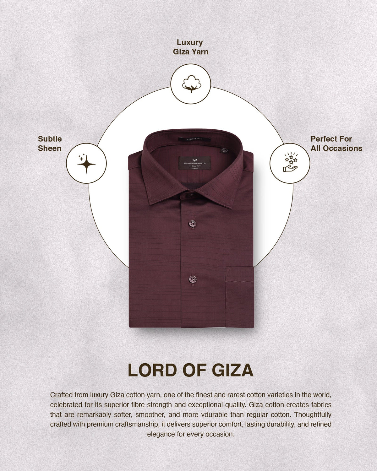 Maroon Textured Shirt - Ciri