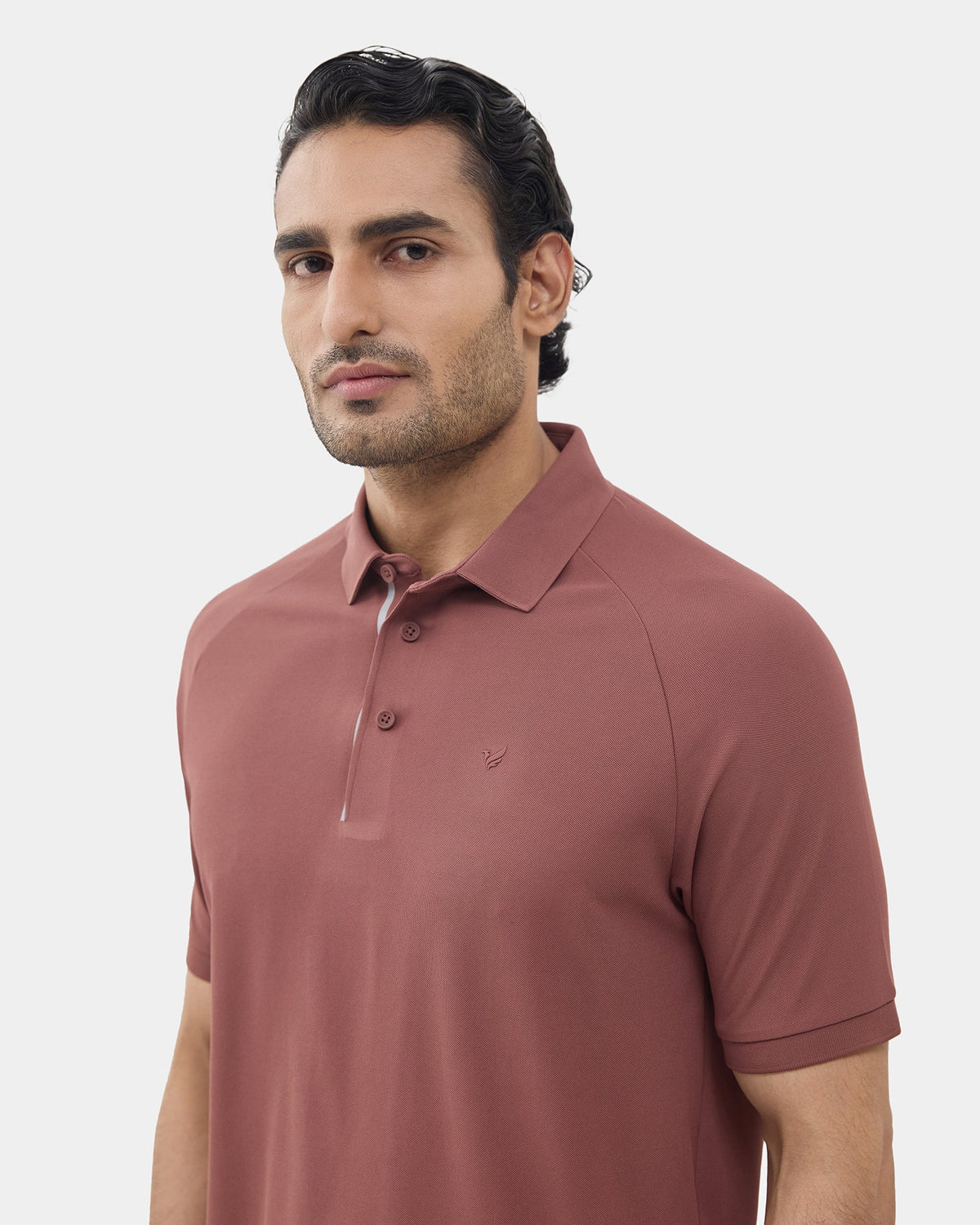 Marron Brown TechPro Solid Polo - Choi