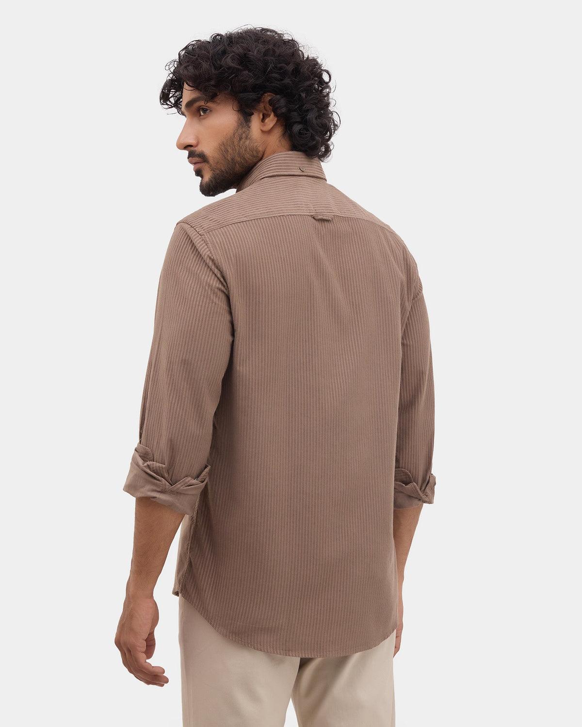 Mid Brown Corduroy Shirt - Agapi