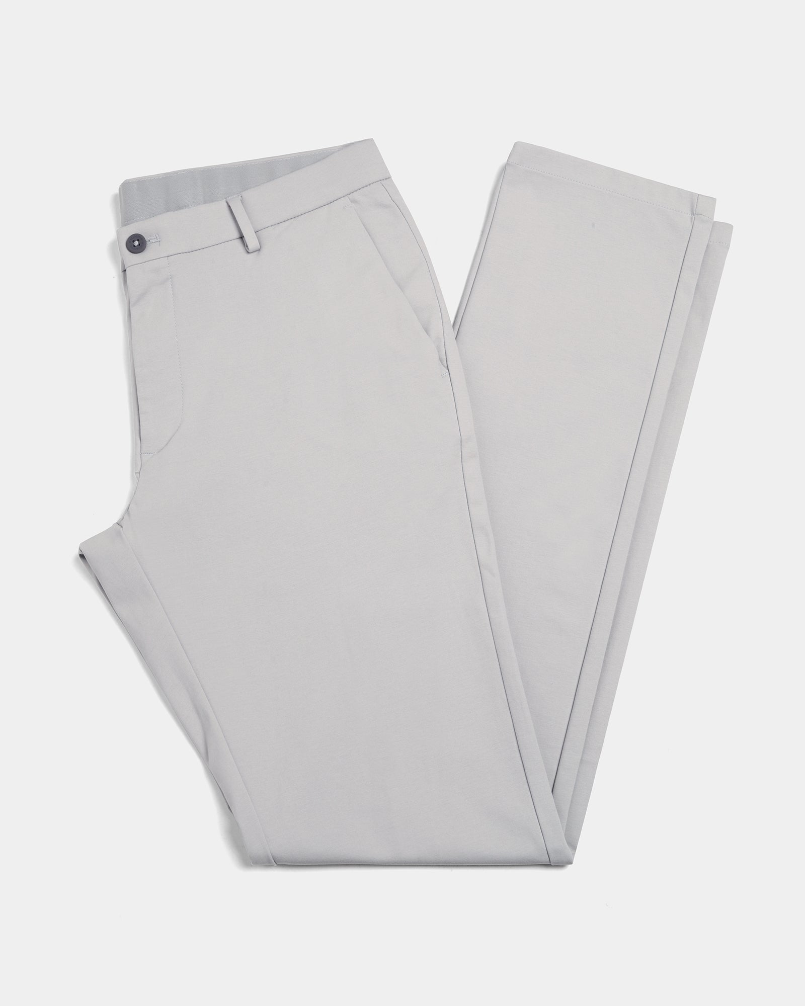 Mid Grey Solid Khakis - Ziea
