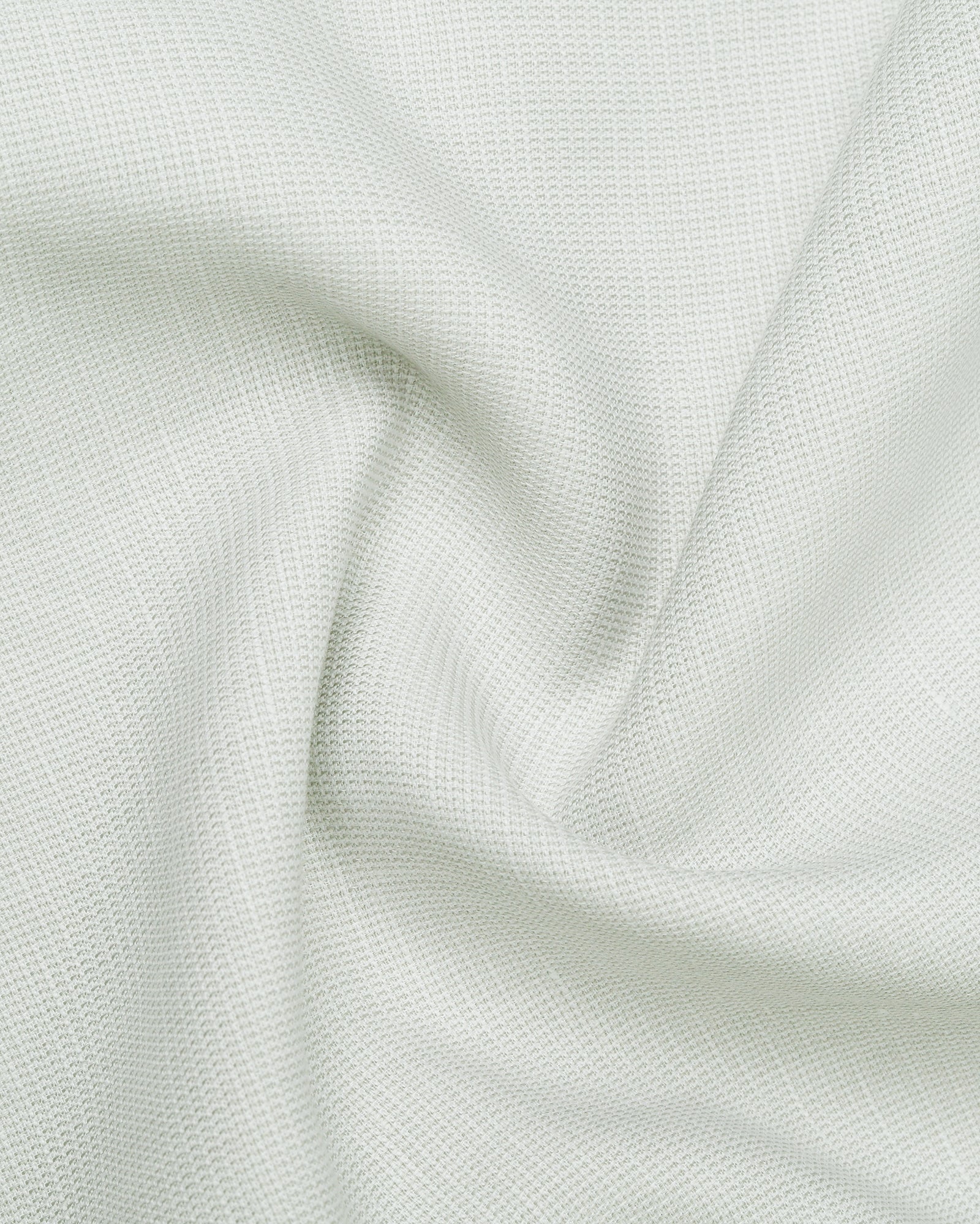 Mint Half Sleeve Linen Textured Shirt - Karter