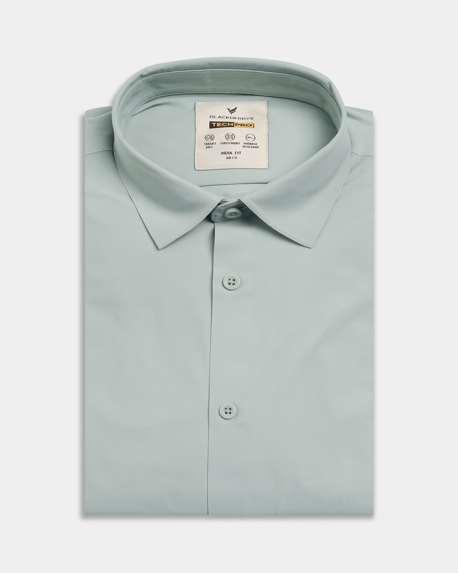 Mint TechPro Textured Shirt - Kanon