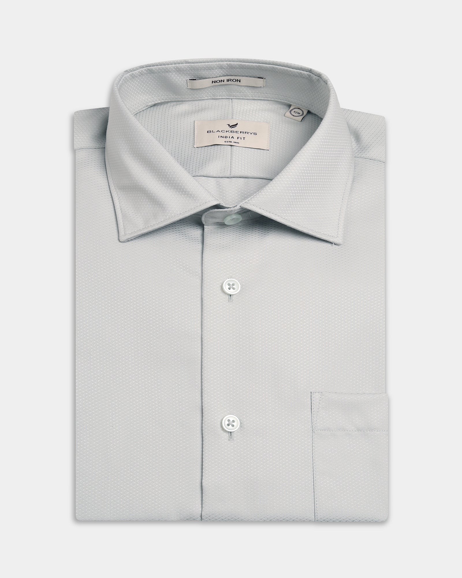 Mint Unwrinkle Textured Shirt - P31