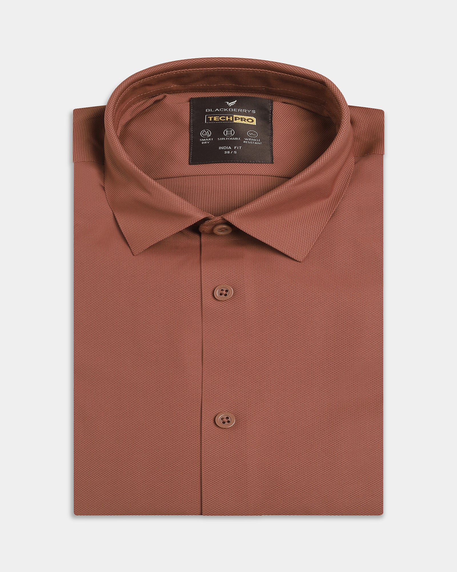 Rust TechPro Textured Shirt - Kanon
