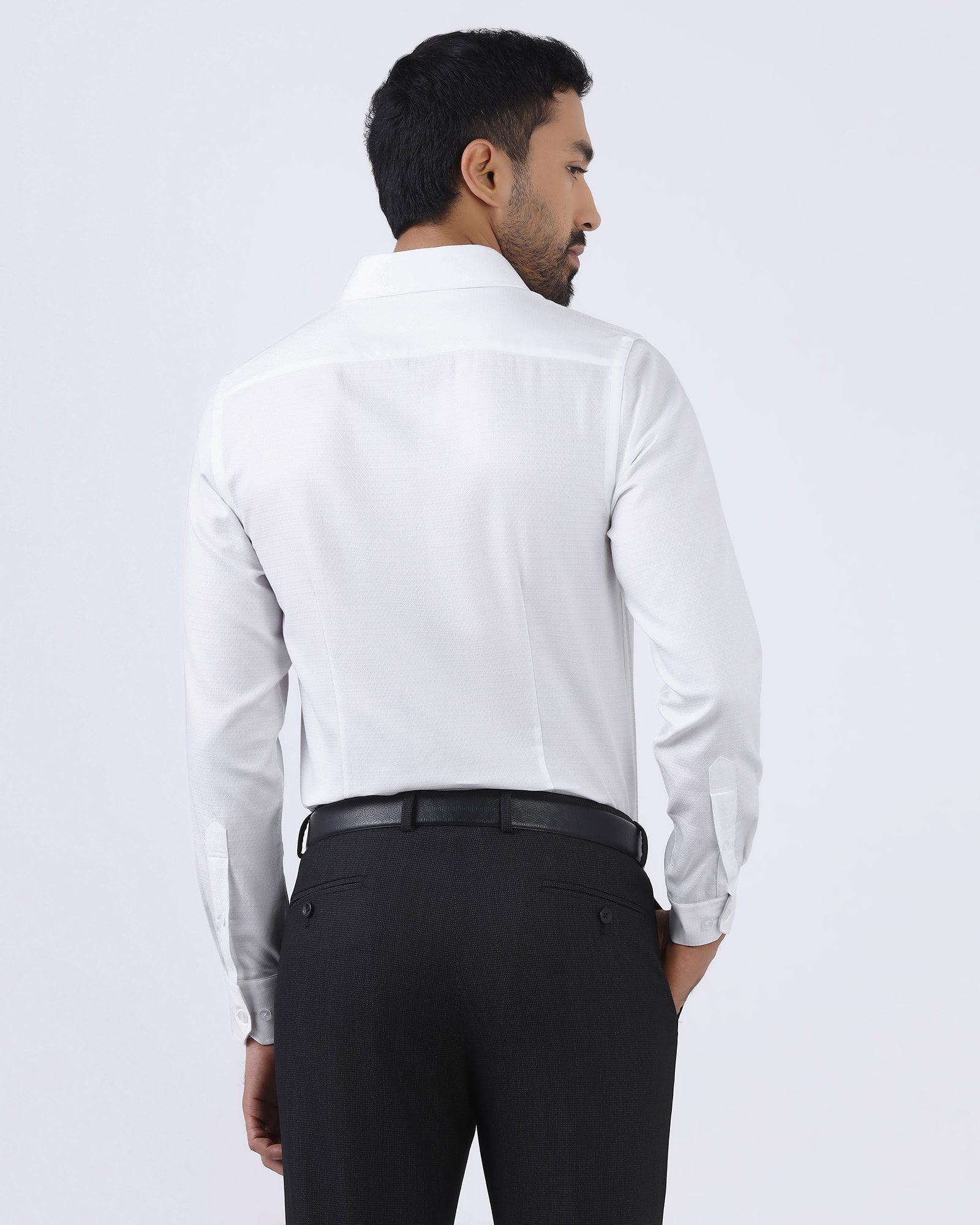 White Textured Shirt - Bridget