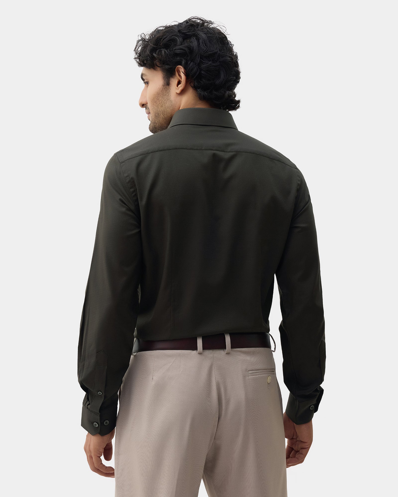 Green Textured Shirt - Derek
