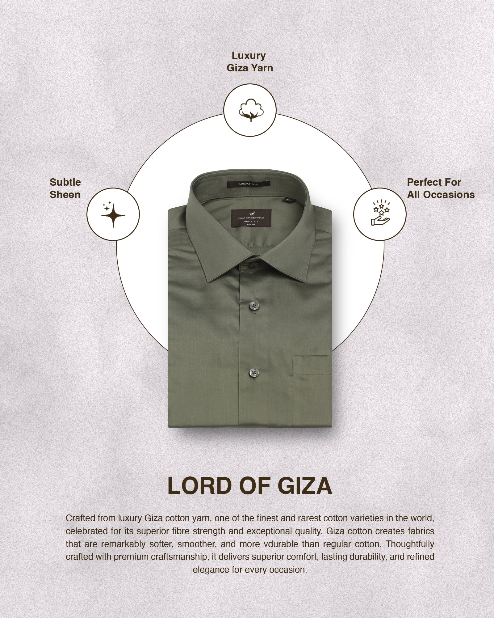 Olive Solid Shirt - Roger