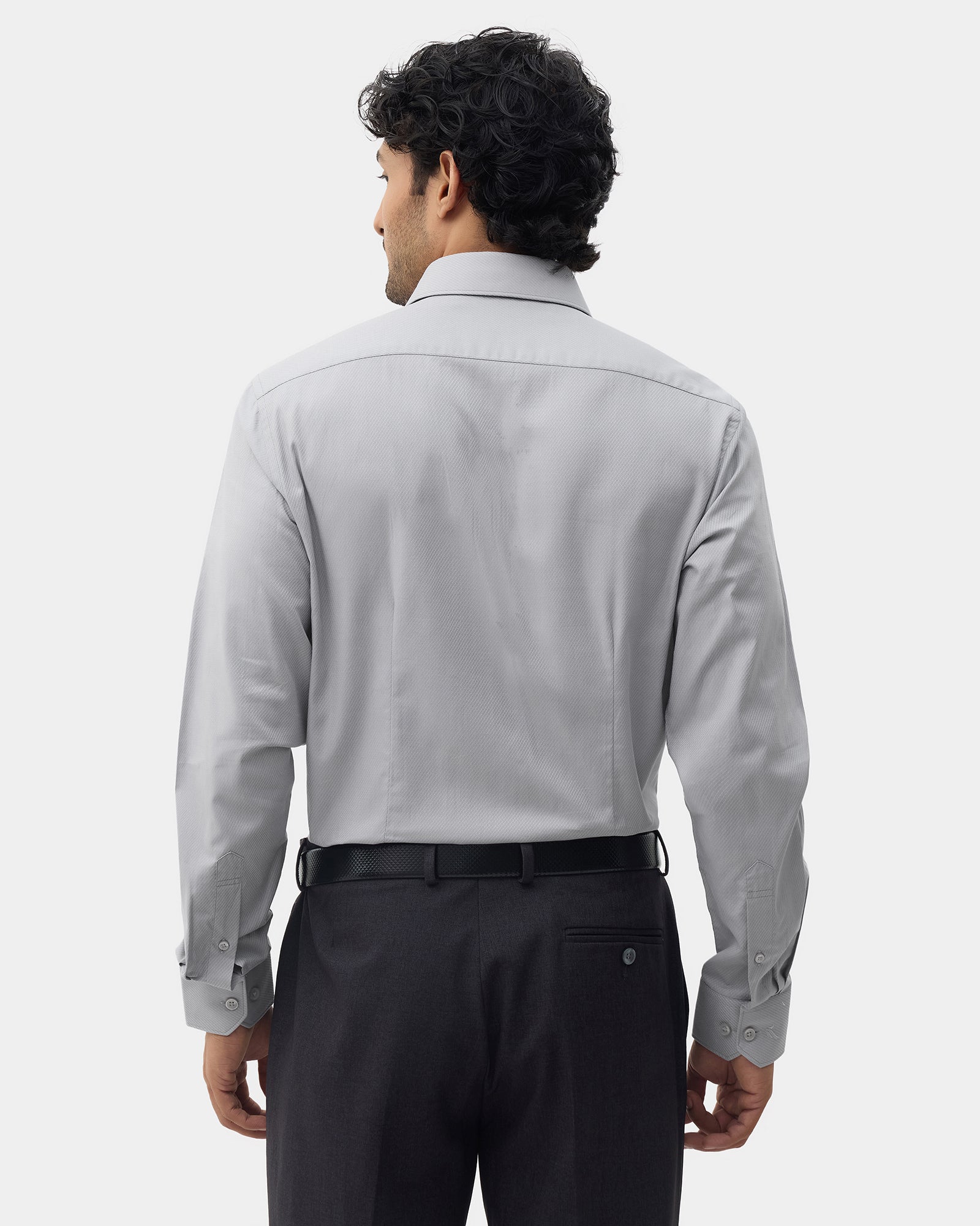Grey Textured Shirt - Refri