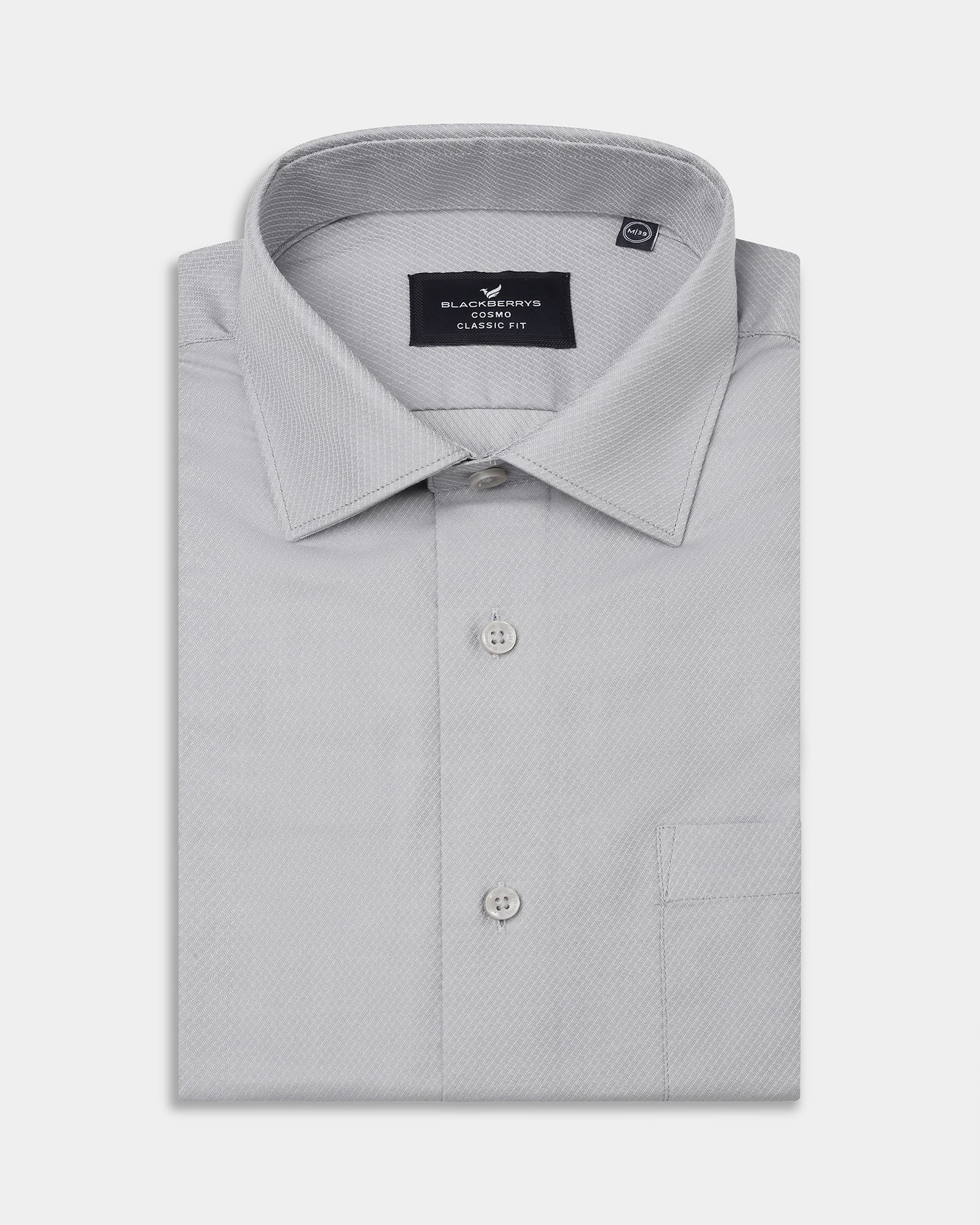 Grey Textured Shirt - Refri