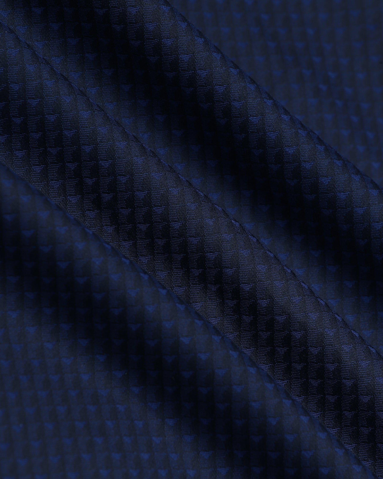 Navy Jacquard Shirt - Purist