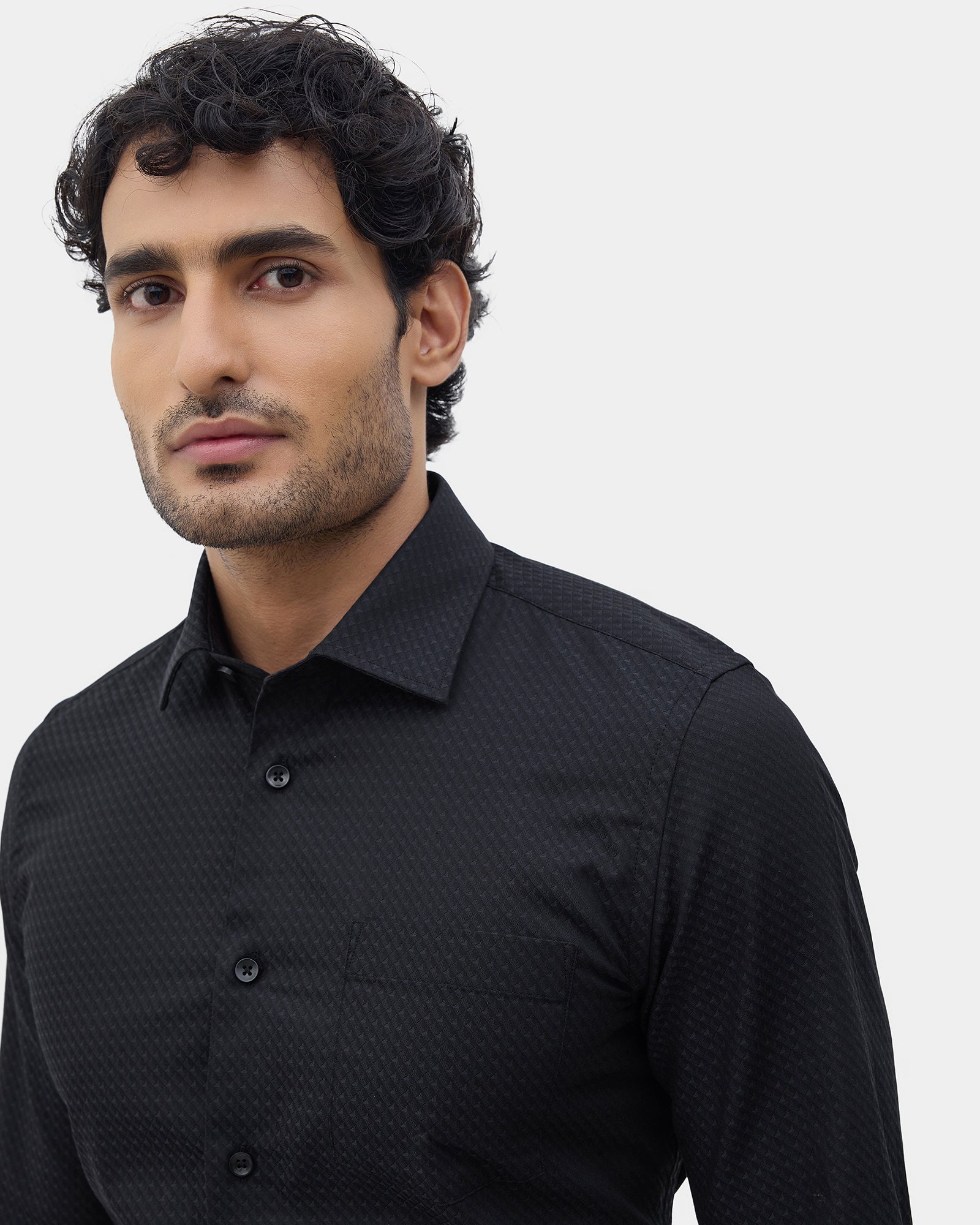 Black Jacquard Shirt - Purist