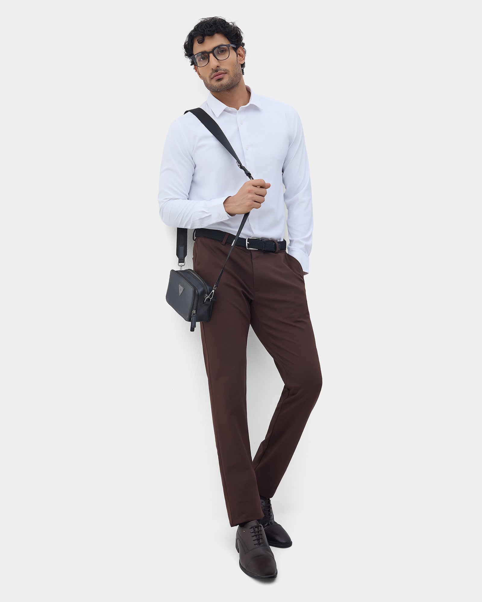 White Solid Shirt - Shephard