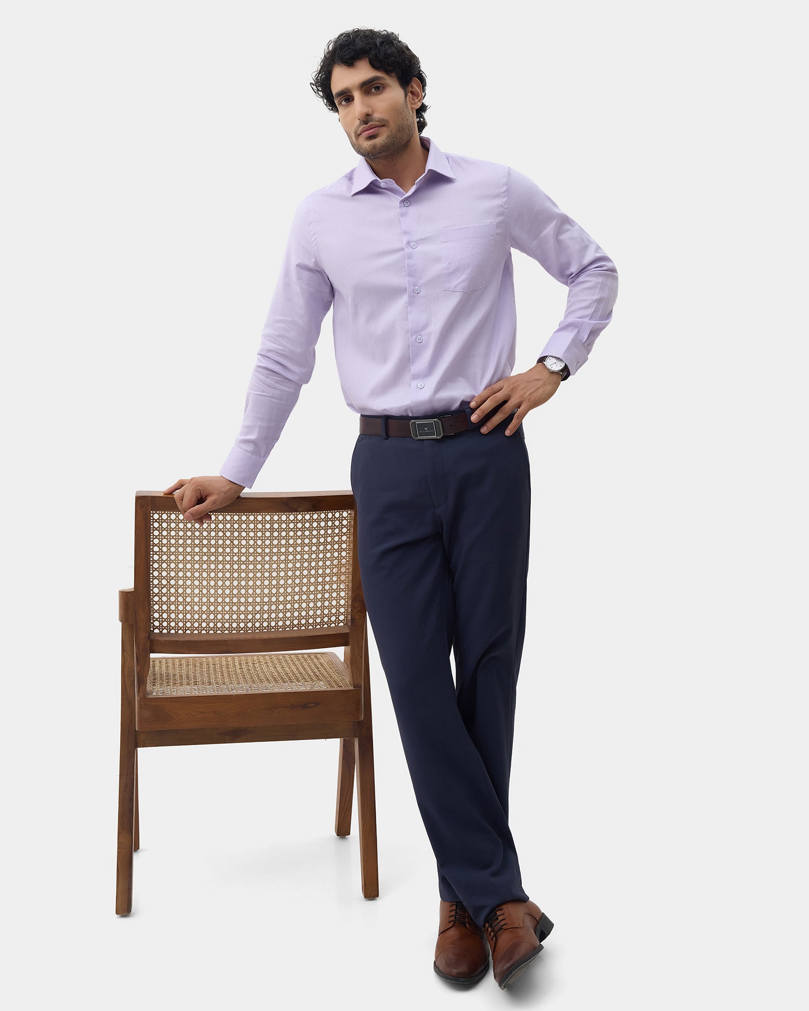 Lilac Textured Shirt - Noven