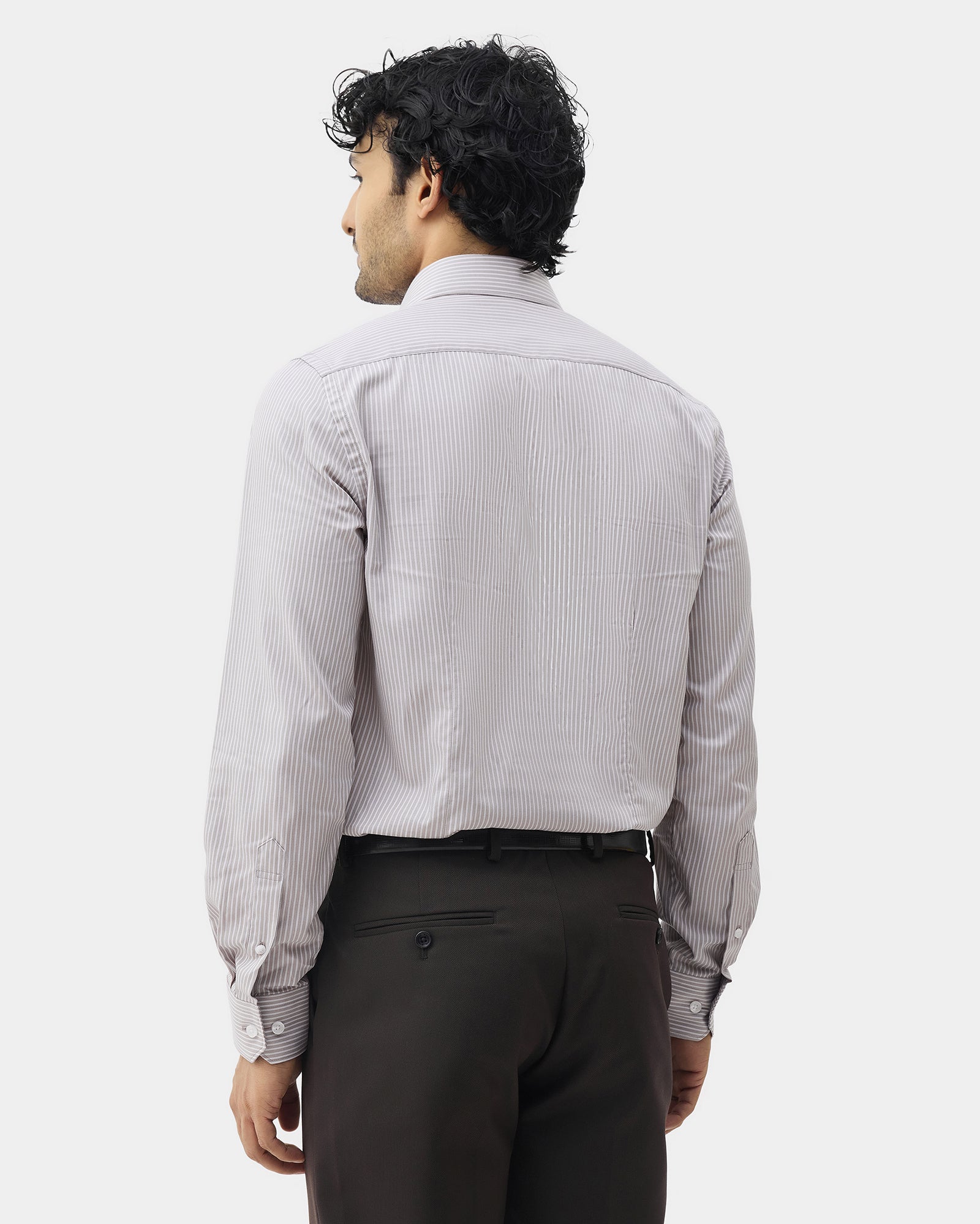 Beige Stripe Shirt - Foren