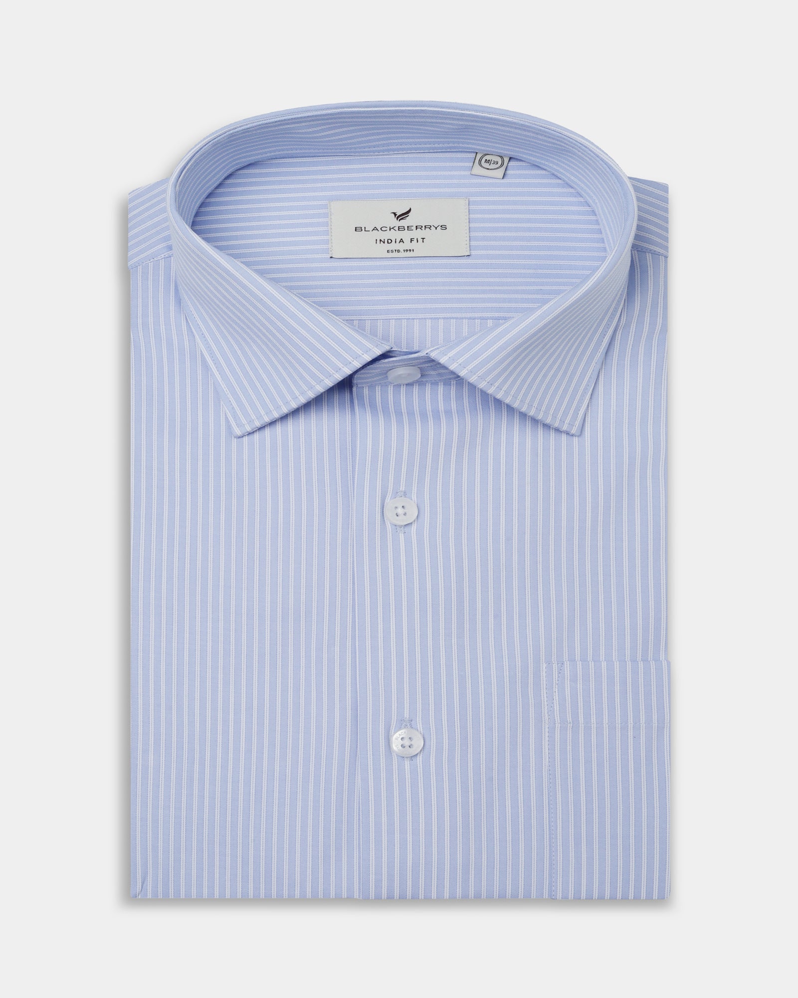 Light Blue Stripe Shirt - Foren