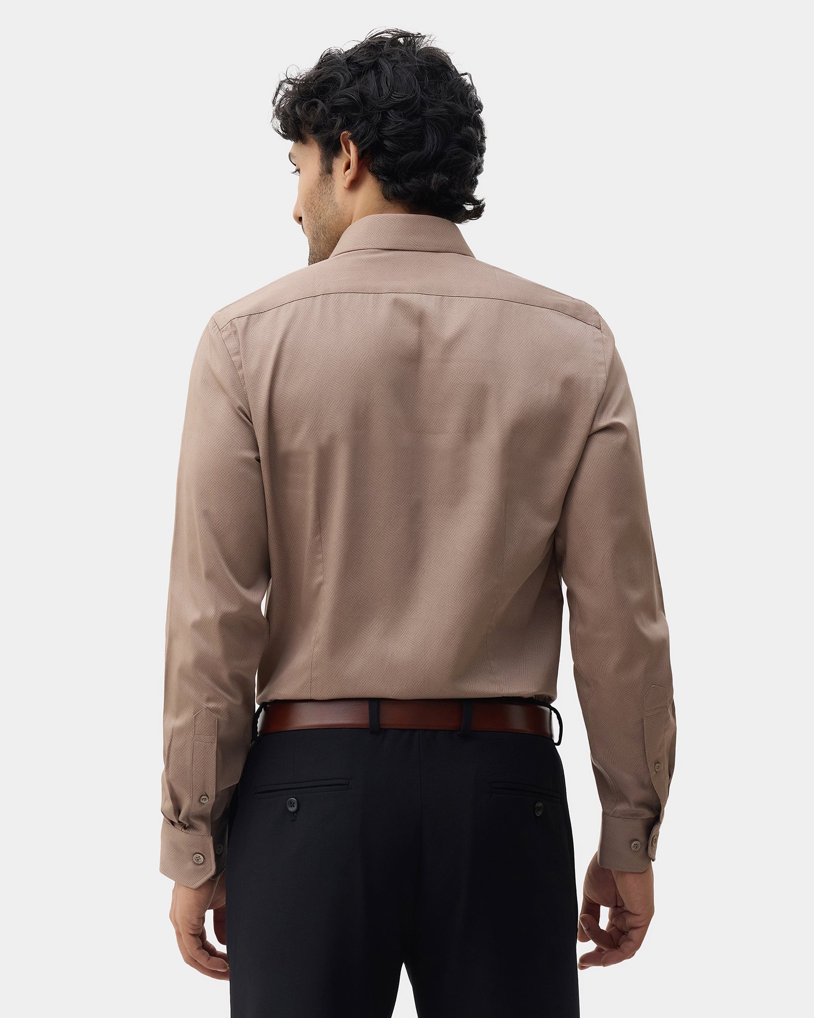 Brown Printed Shirt - Microbus