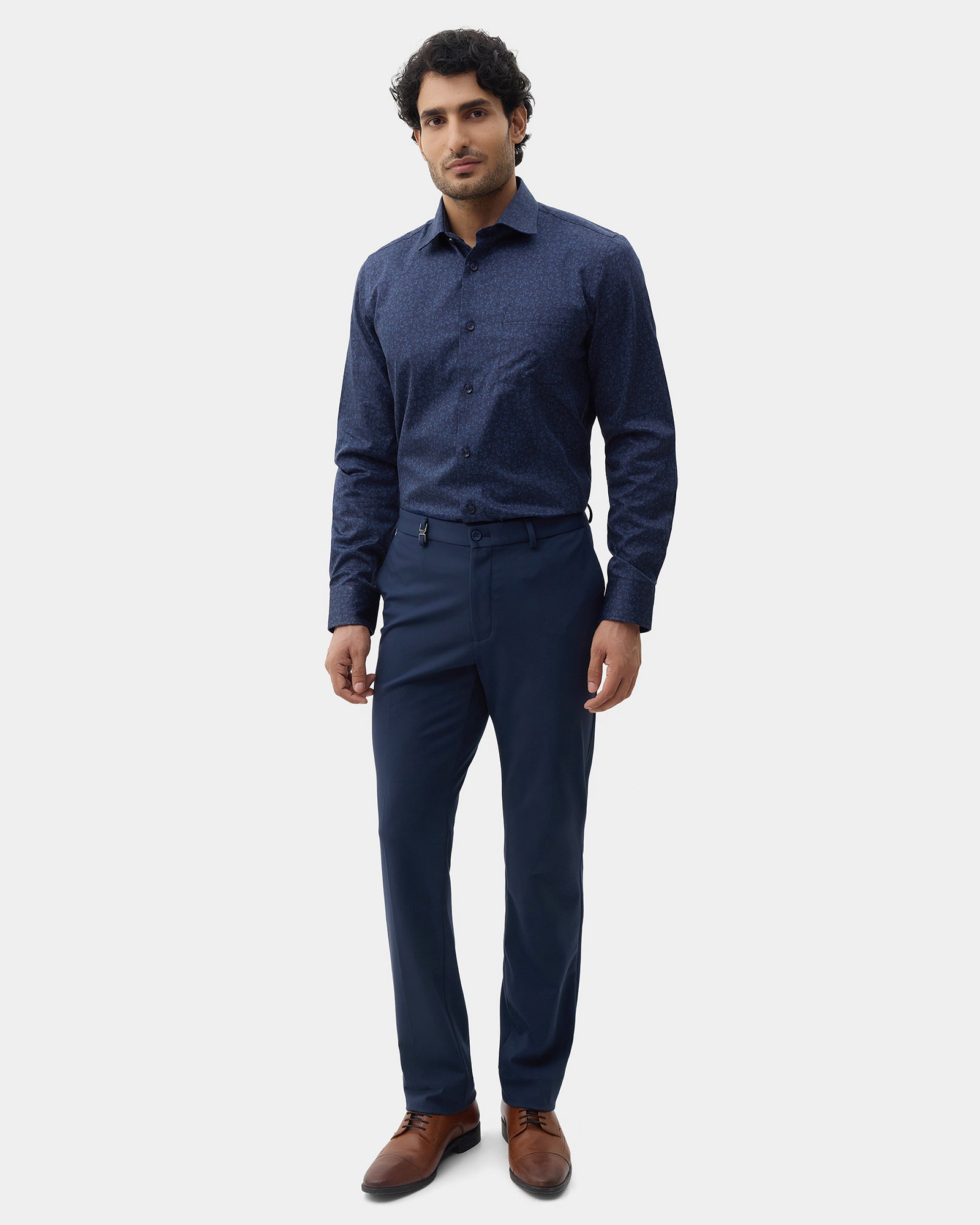 Navy Printed Shirt - Jetta