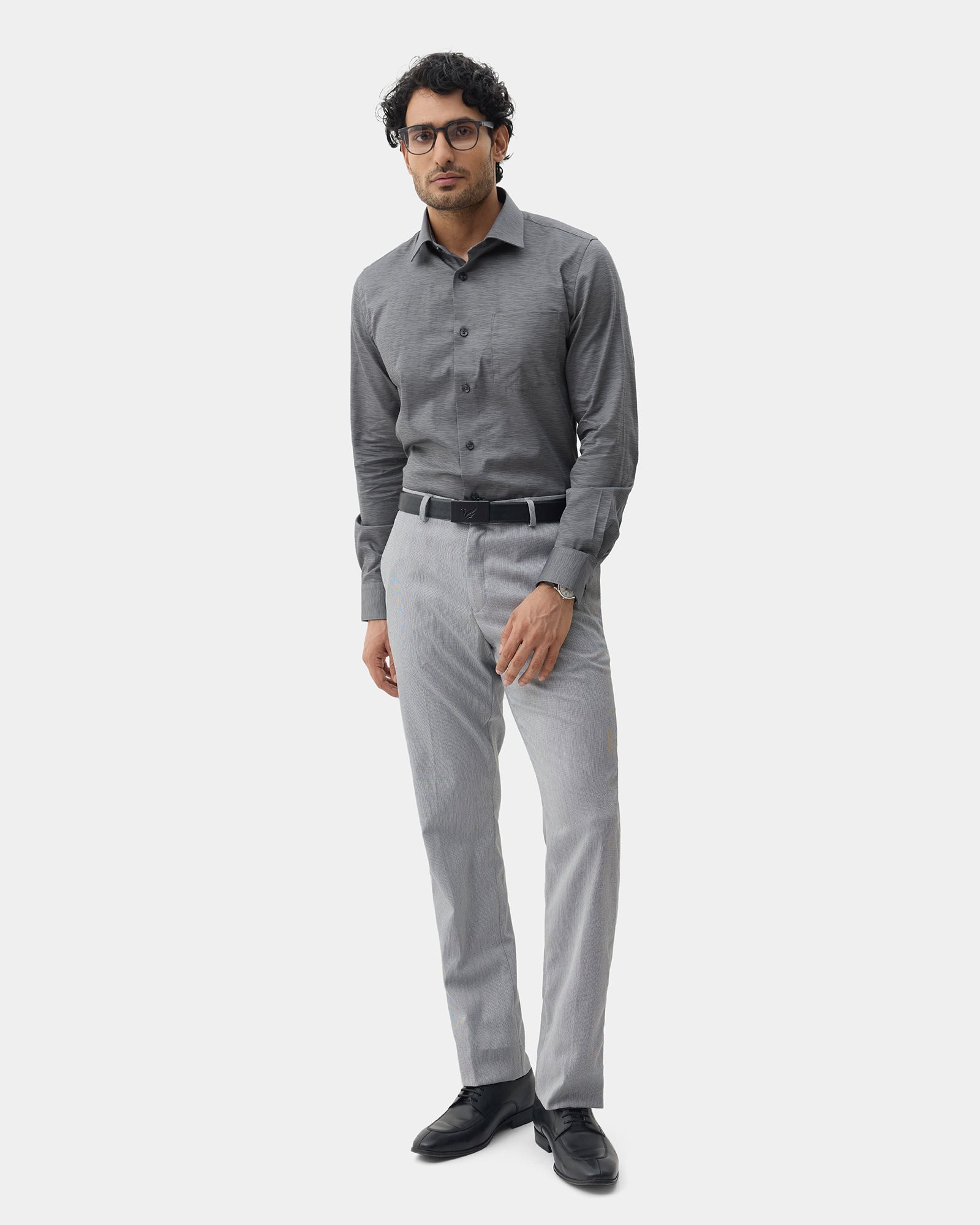 Charcoal Printed Shirt - Montero