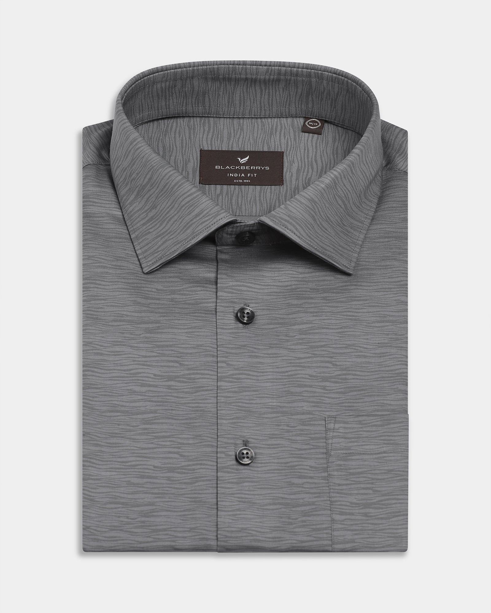 Charcoal Printed Shirt - Montero
