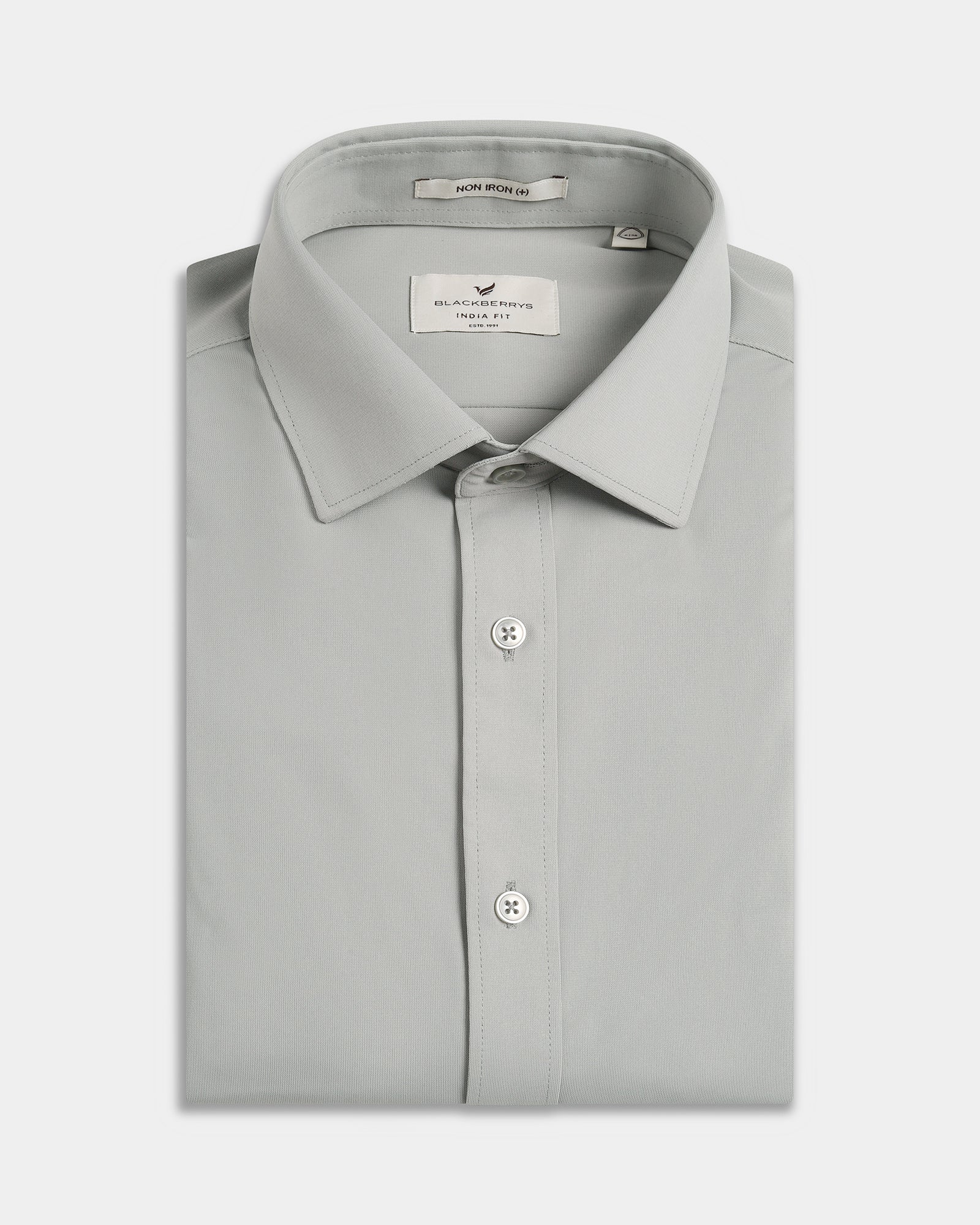Mid Grey Solid Shirt - Electra