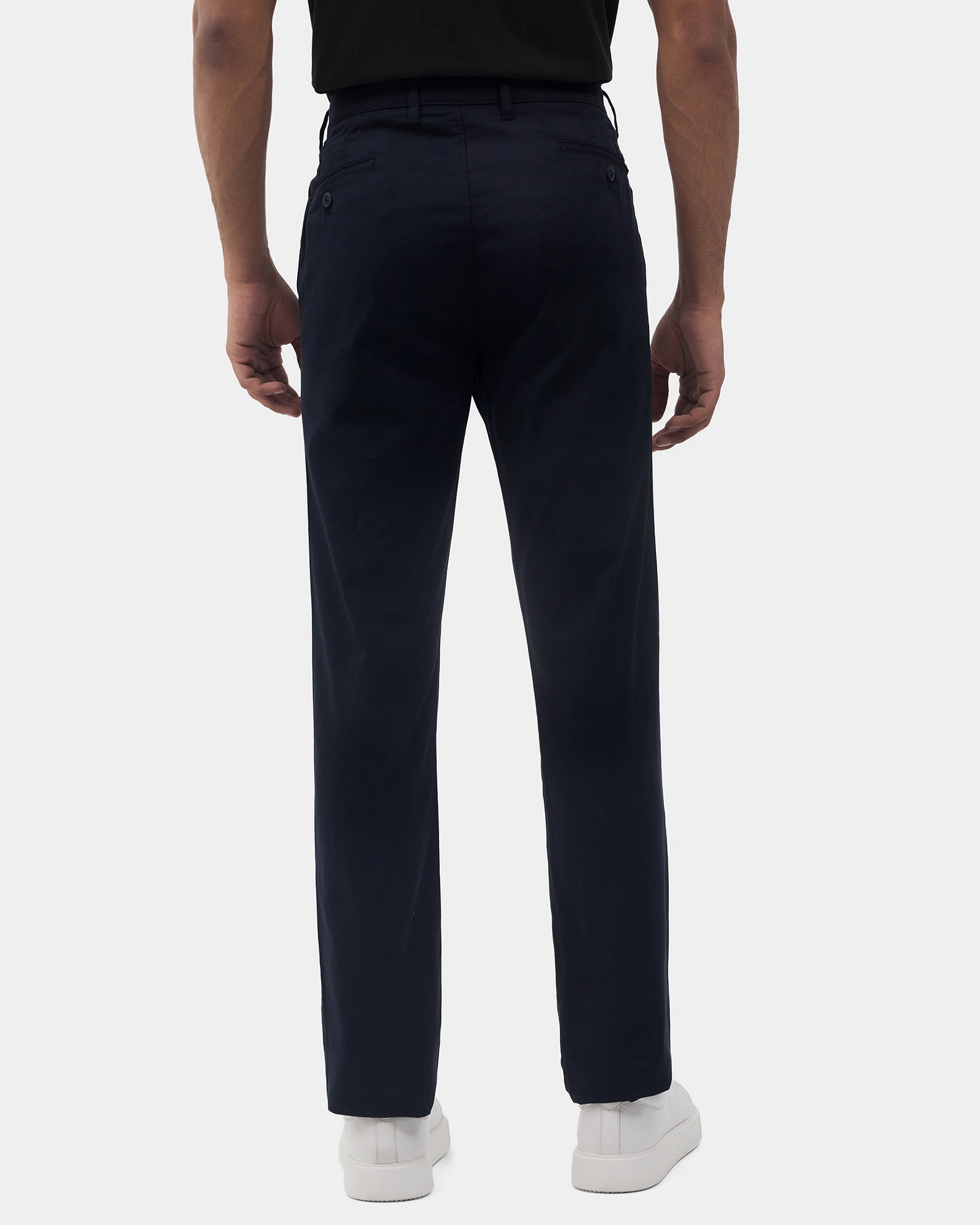 Navy Textured Khakis - Etna